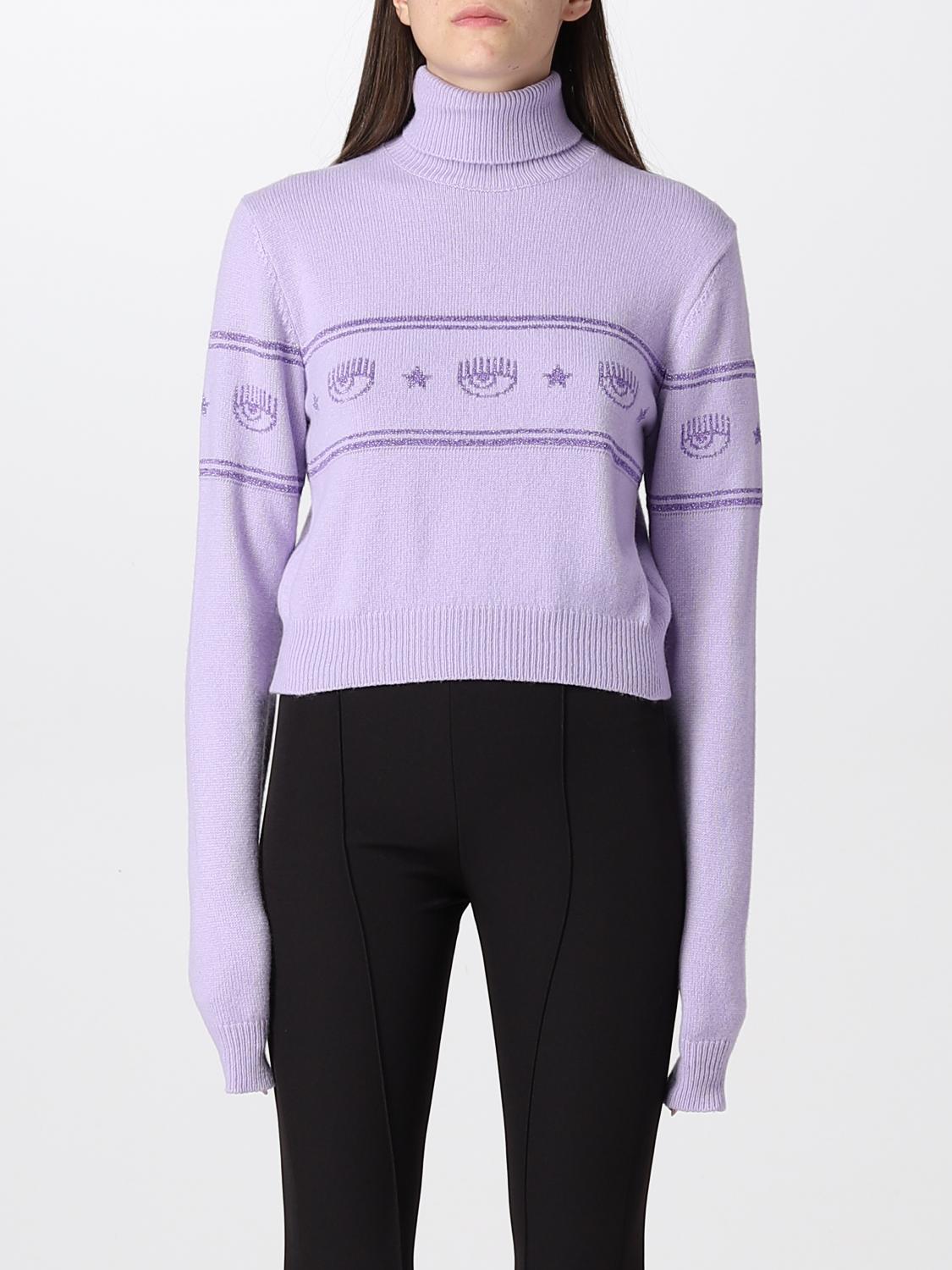 CHIARA FERRAGNI Jumper CHIARA FERRAGNI Woman colour Violet