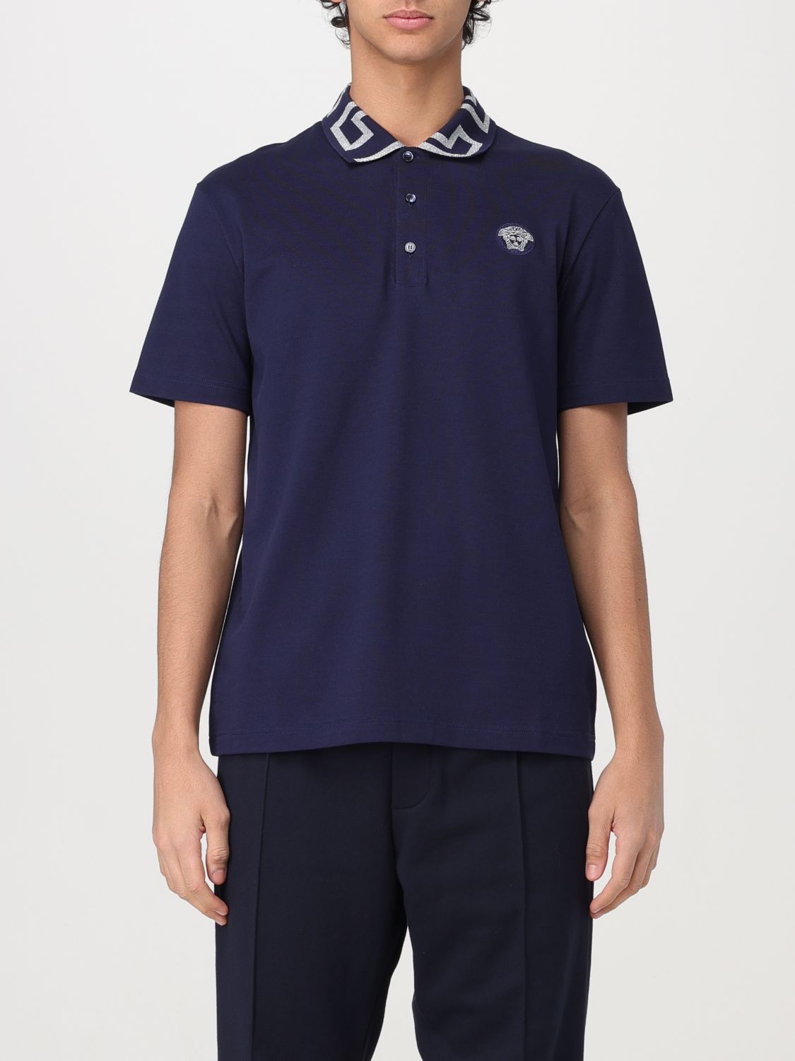 Versace Polo Shirt VERSACE Men colour Navy