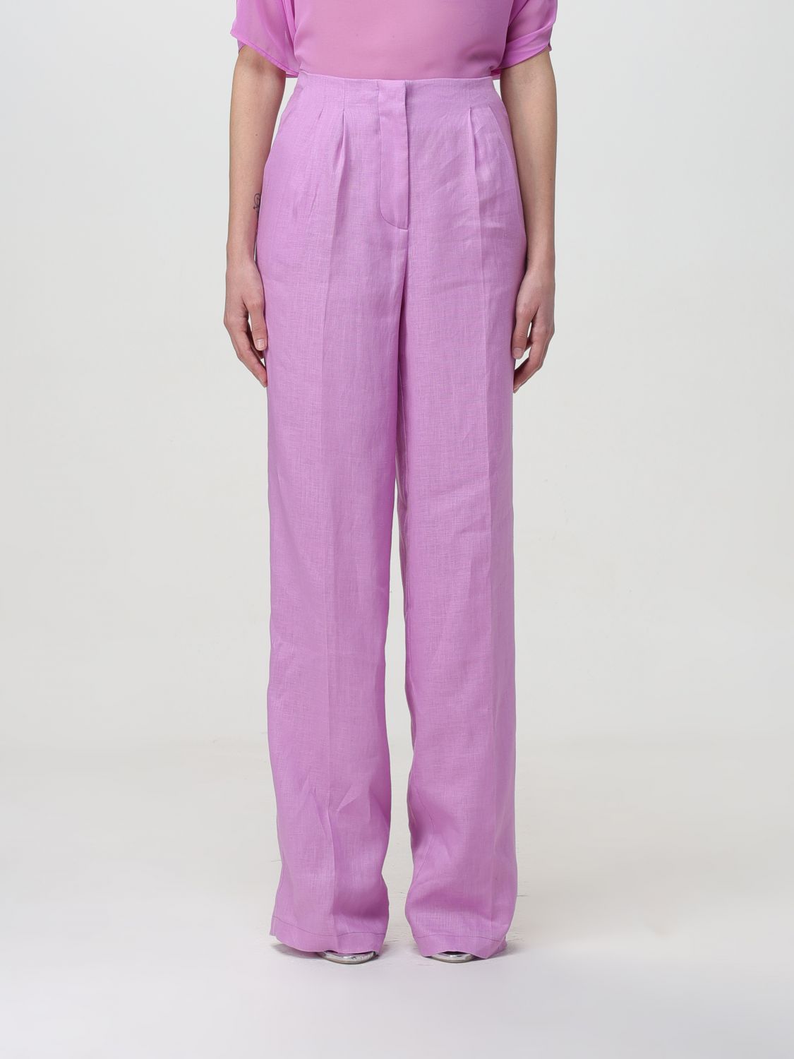 Simona Corsellini Trousers SIMONA CORSELLINI Woman colour Pink