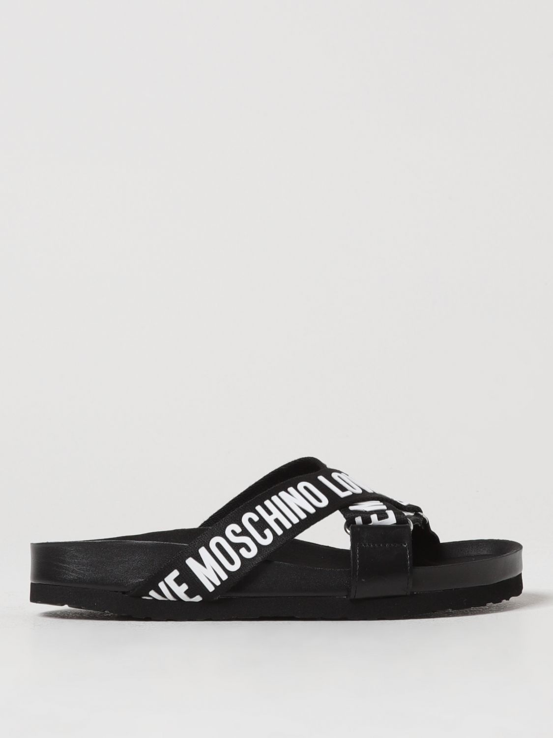 Love Moschino Flat Sandals LOVE MOSCHINO Woman colour Multicolor