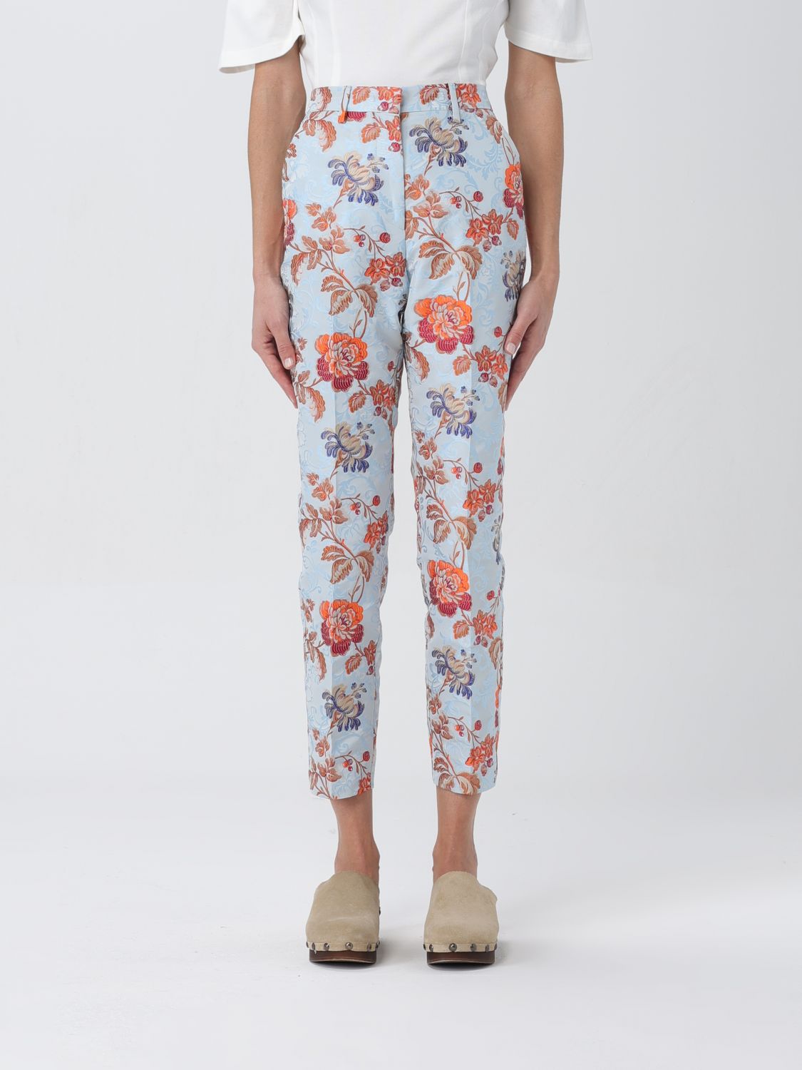 Etro Trousers ETRO Woman colour Blue