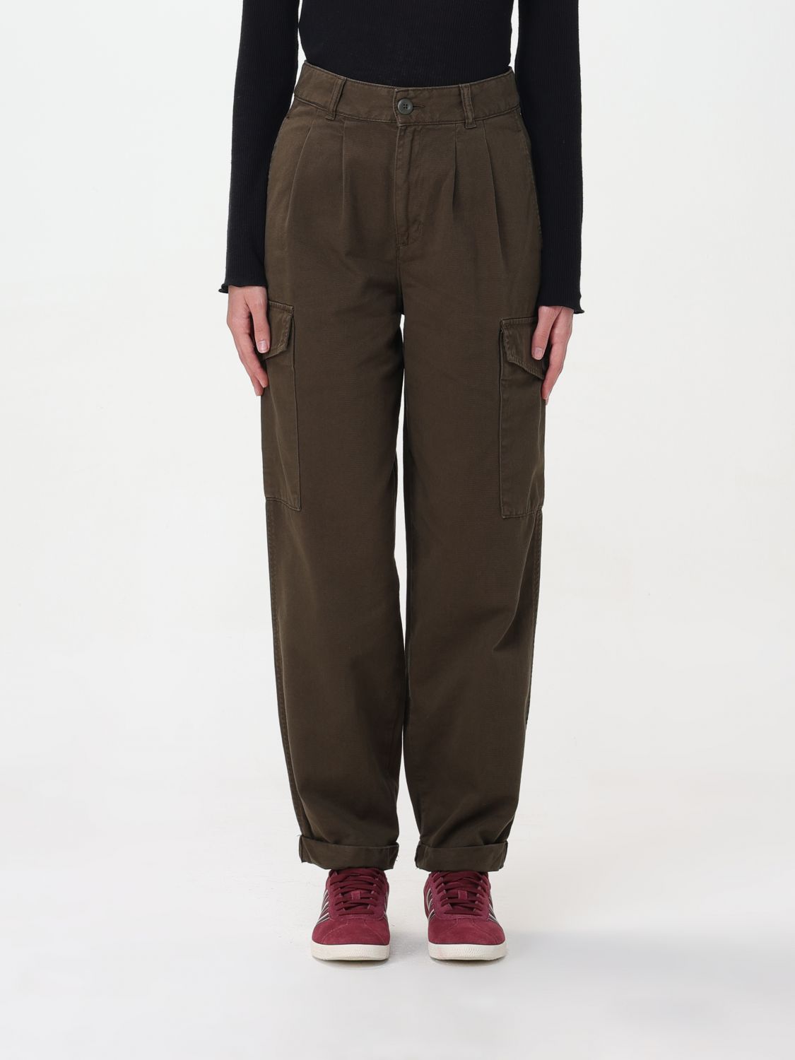 Carhartt WIP Trousers CARHARTT WIP Woman colour Military