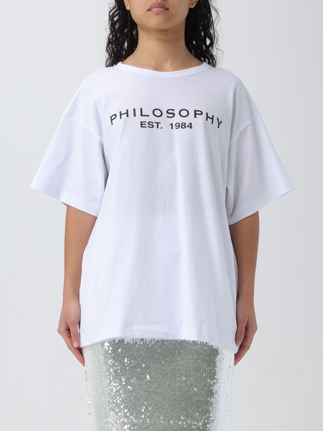 Philosophy Di Lorenzo Serafini T-Shirt PHILOSOPHY DI LORENZO SERAFINI Woman colour White