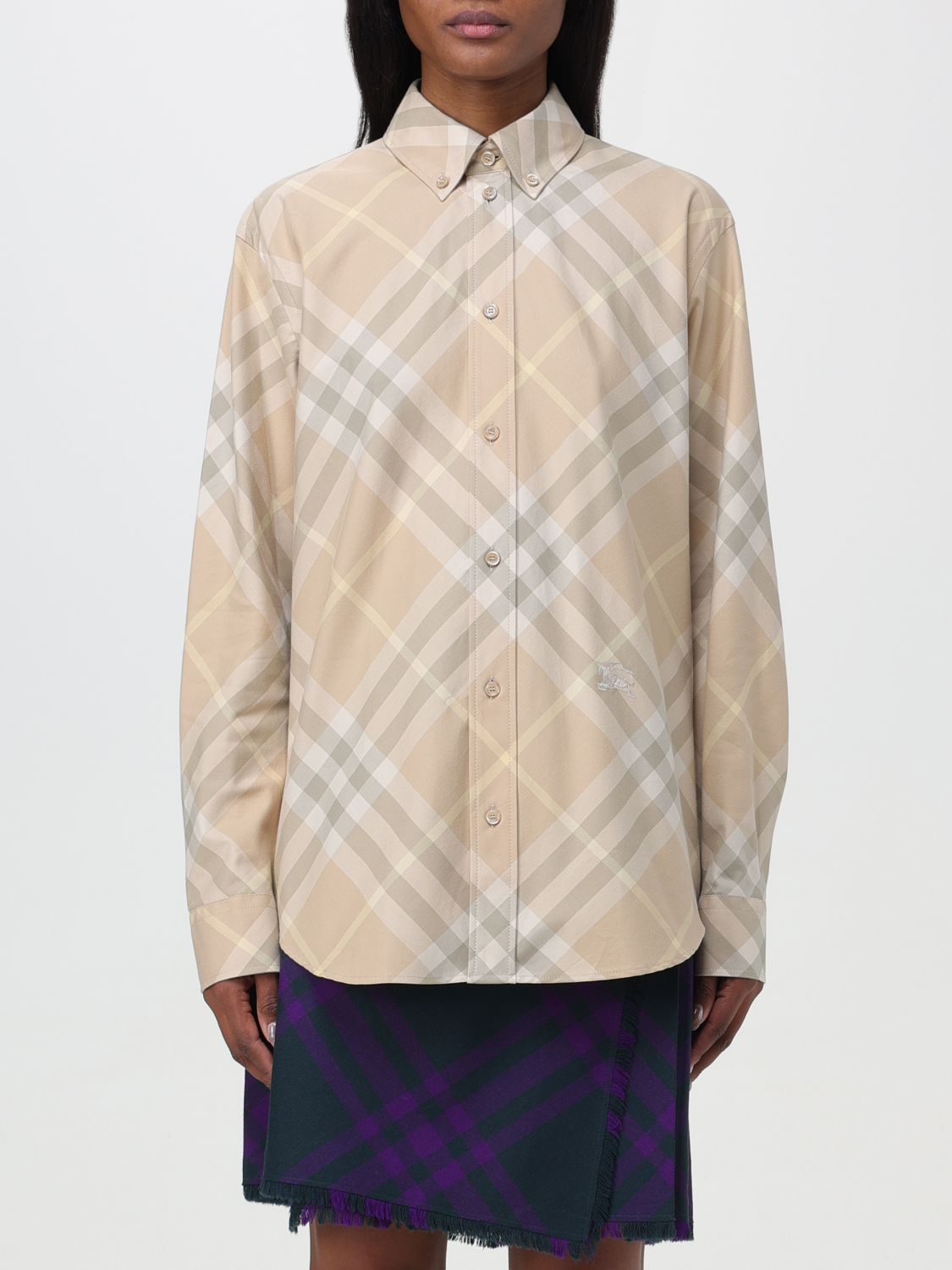 Burberry Shirt BURBERRY Woman colour Beige