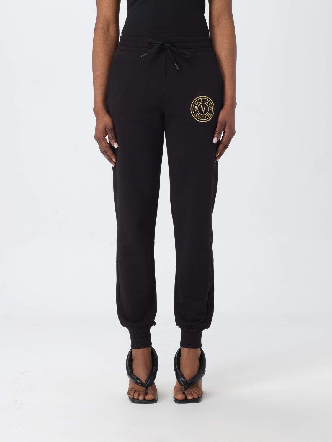 Versace Jeans Couture Trousers VERSACE JEANS COUTURE Woman colour Black