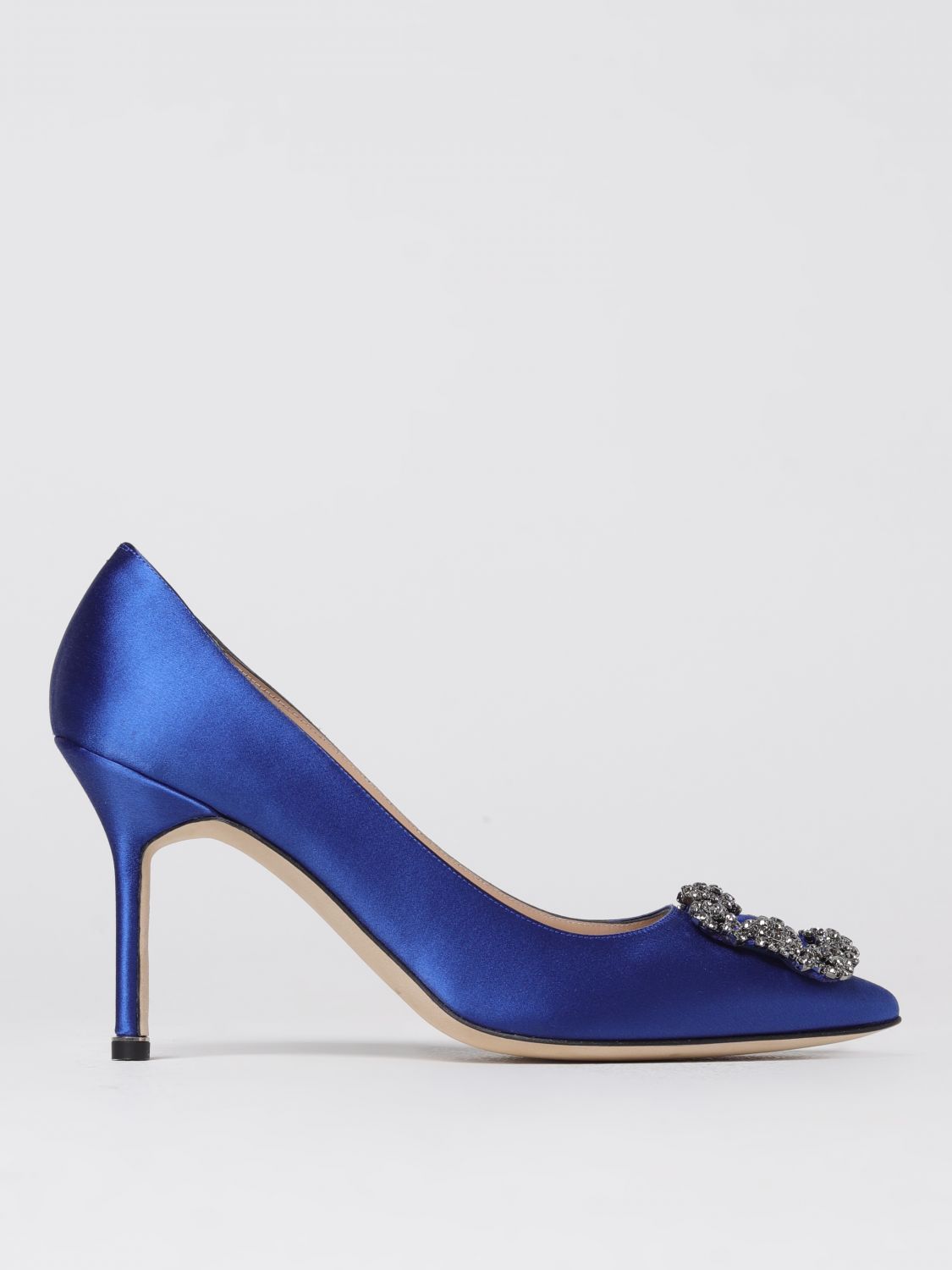 Manolo Blahnik Court Shoes MANOLO BLAHNIK Woman colour Electric Blue