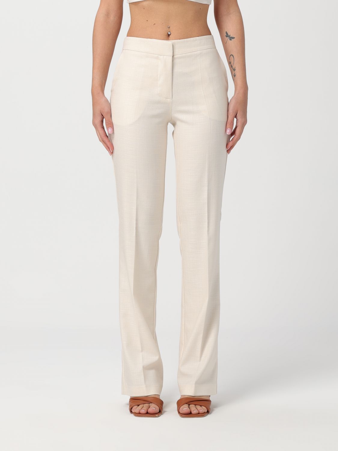 Simona Corsellini Trousers SIMONA CORSELLINI Woman colour Ivory