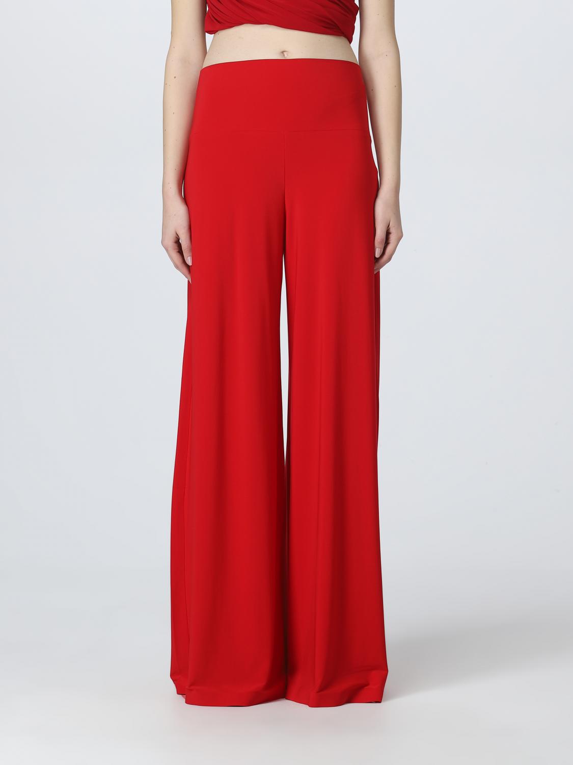 Norma Kamali Trousers NORMA KAMALI Woman colour Red