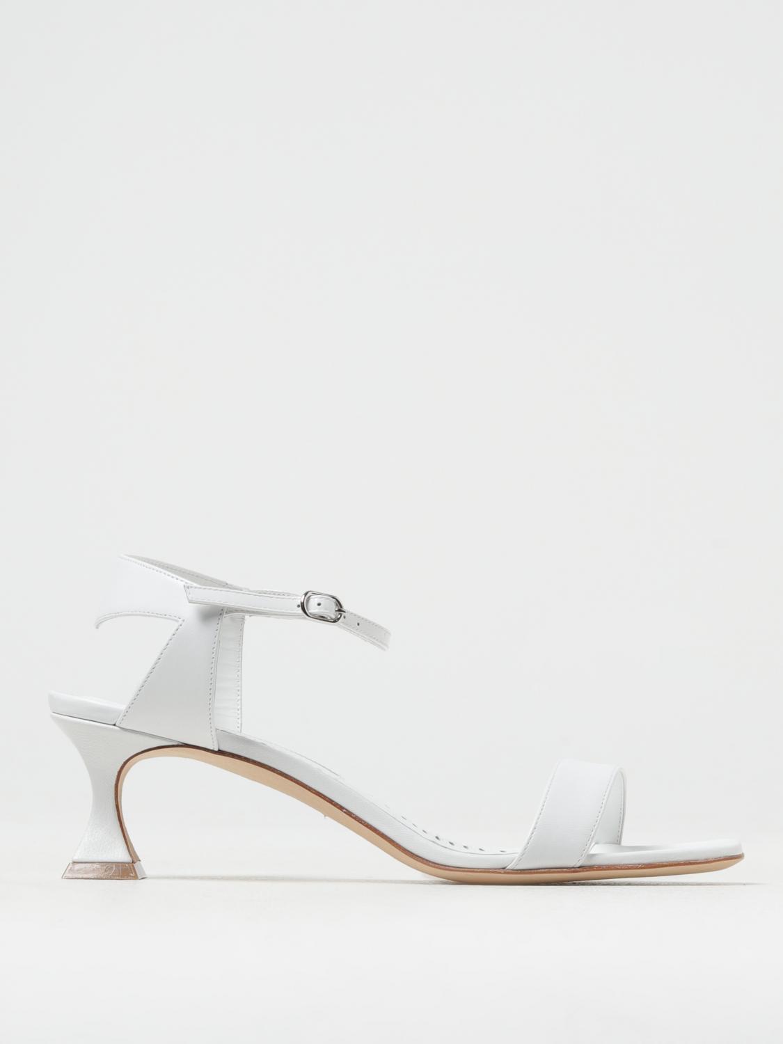 Manolo Blahnik Heeled Sandals MANOLO BLAHNIK Woman color White