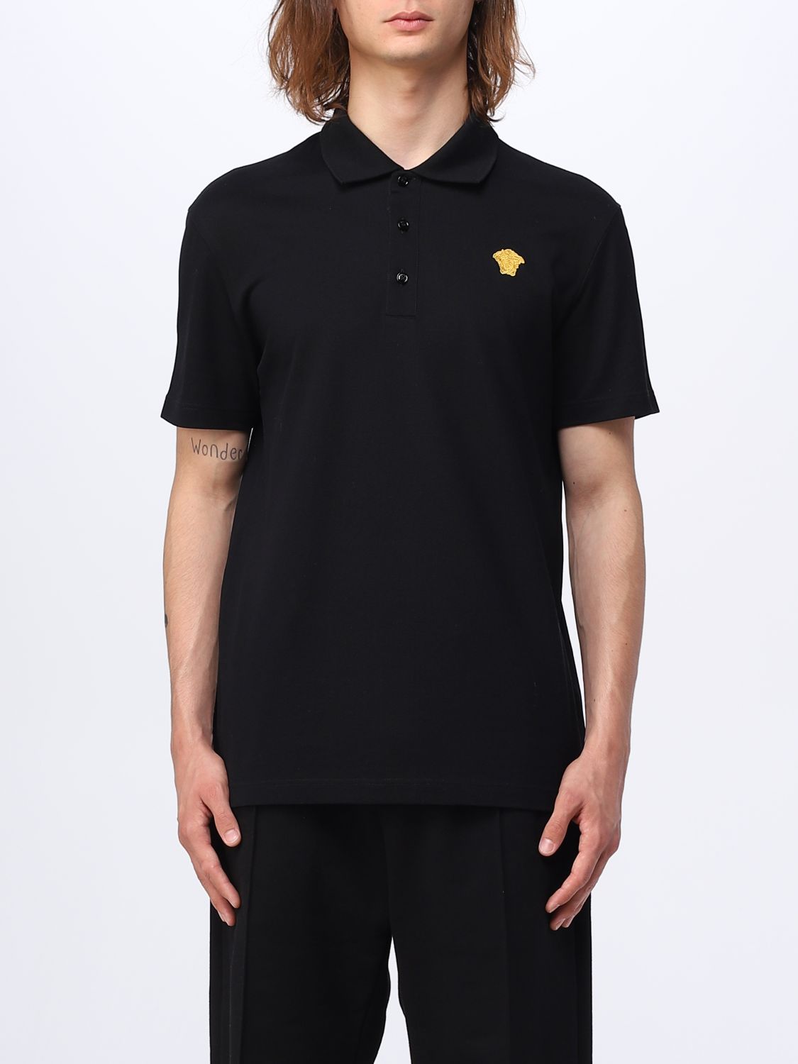 Versace Polo Shirt VERSACE Men colour Black