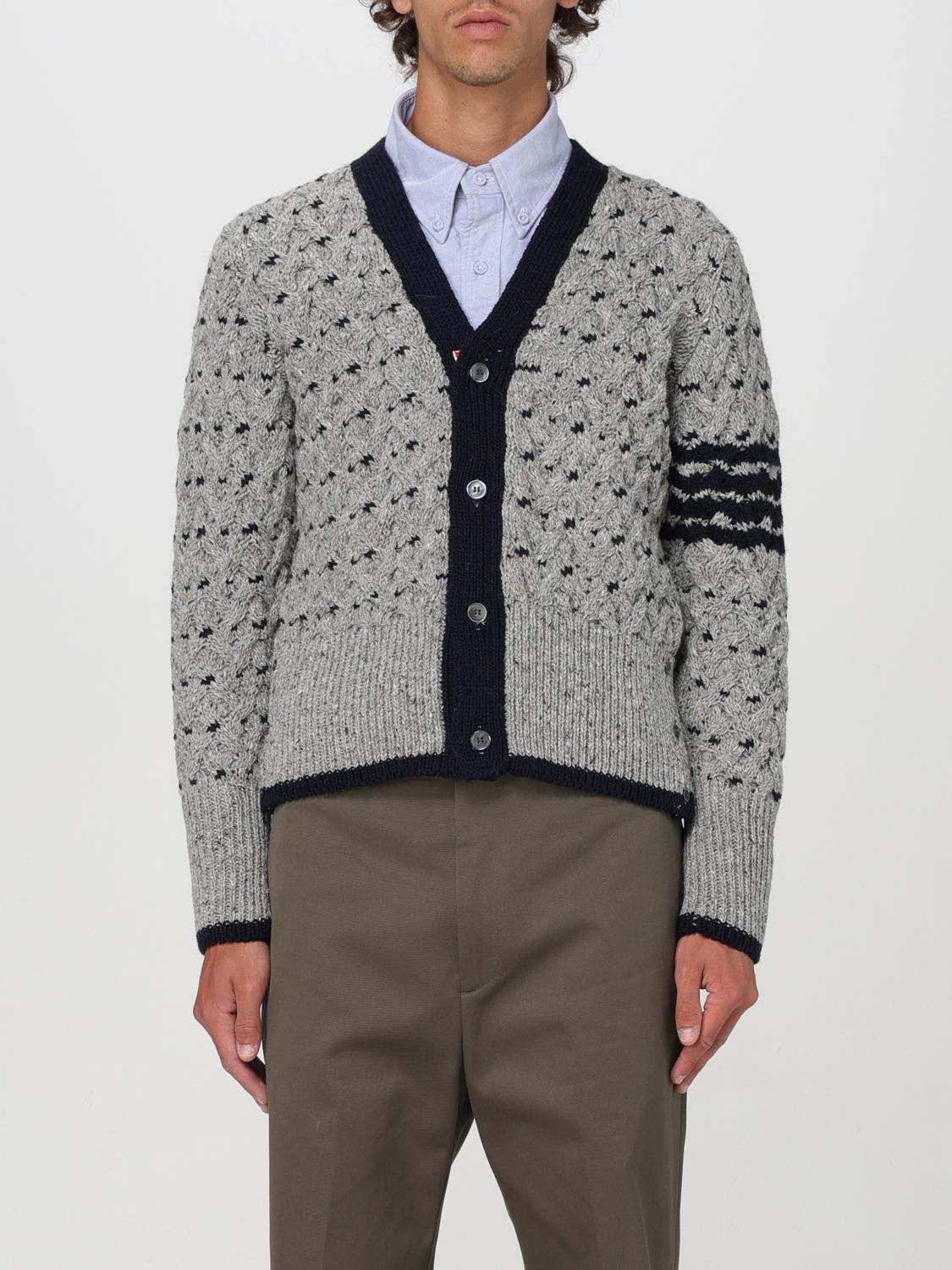 Thom Browne Cardigan THOM BROWNE Men color Grey