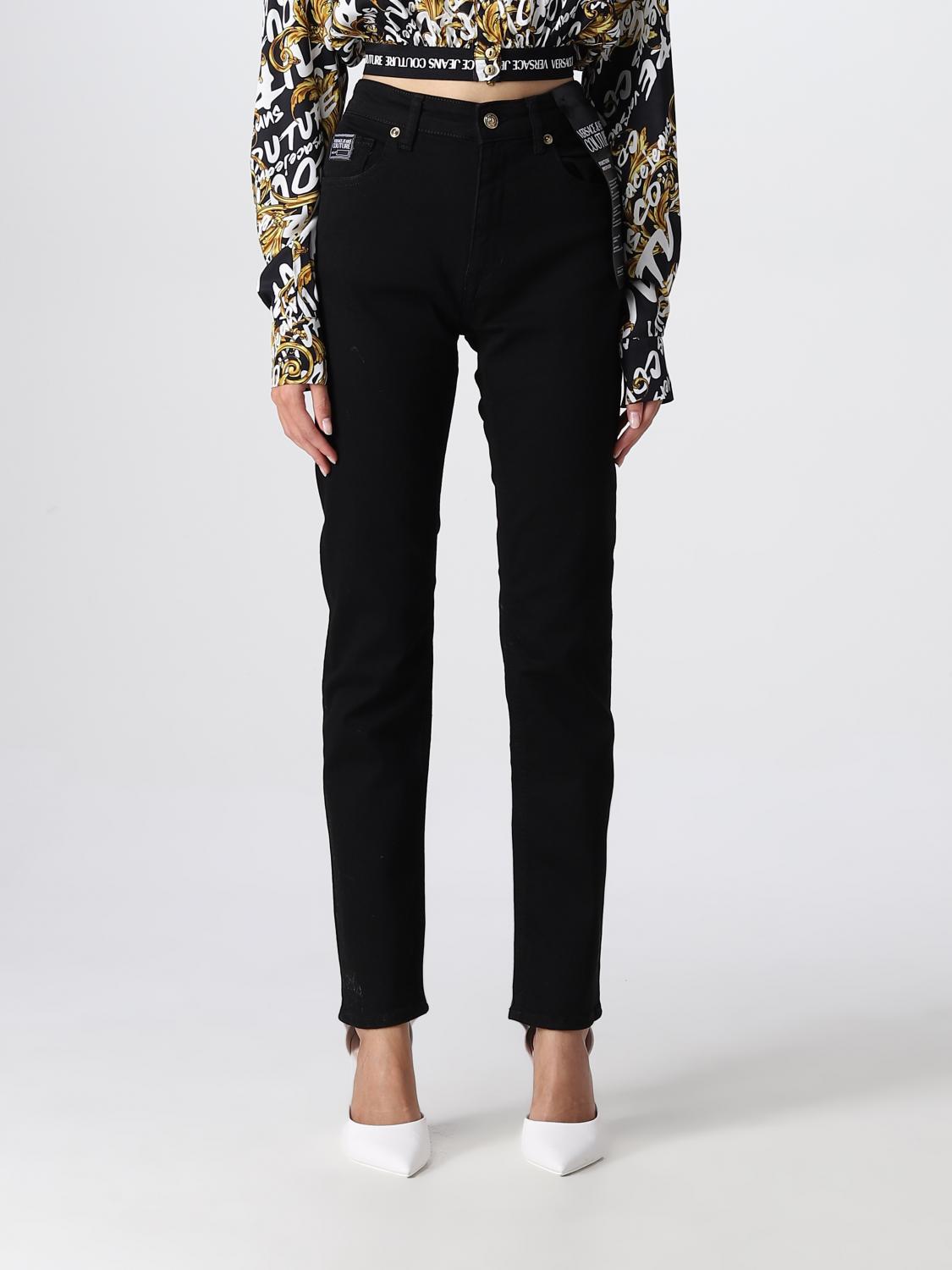 Versace Jeans Couture Trousers VERSACE JEANS COUTURE Woman colour Black