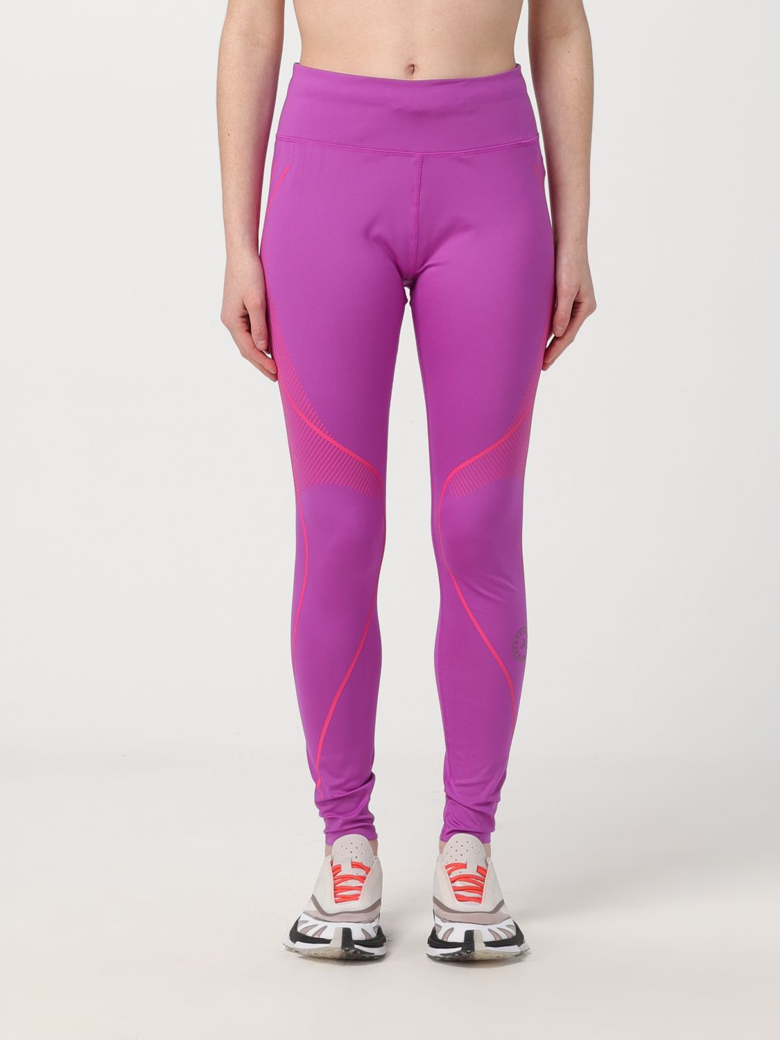 Adidas By Stella Mccartney Trousers ADIDAS BY STELLA MCCARTNEY Woman colour Violet