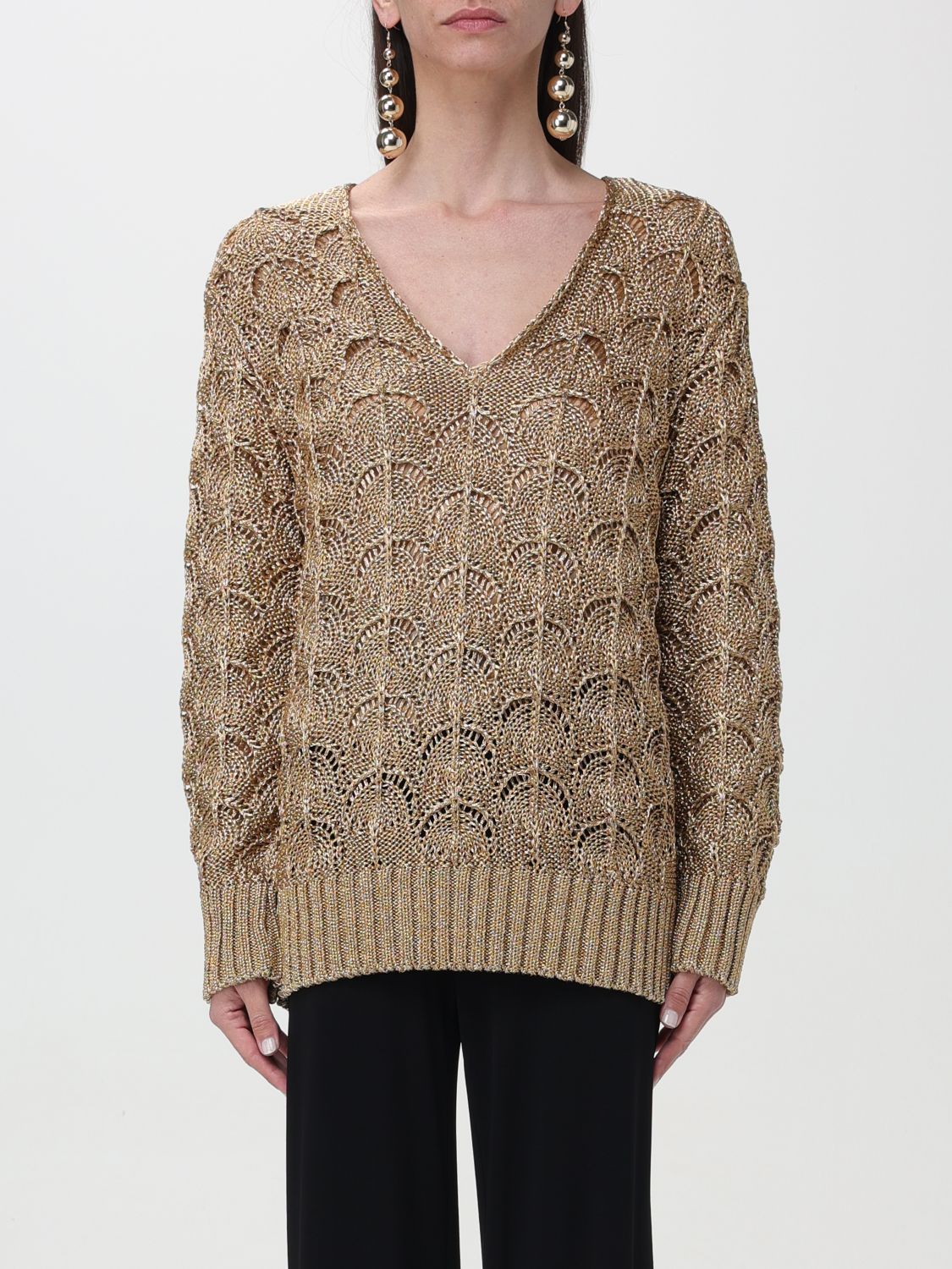 Alberta Ferretti Jumper ALBERTA FERRETTI Woman colour Gold