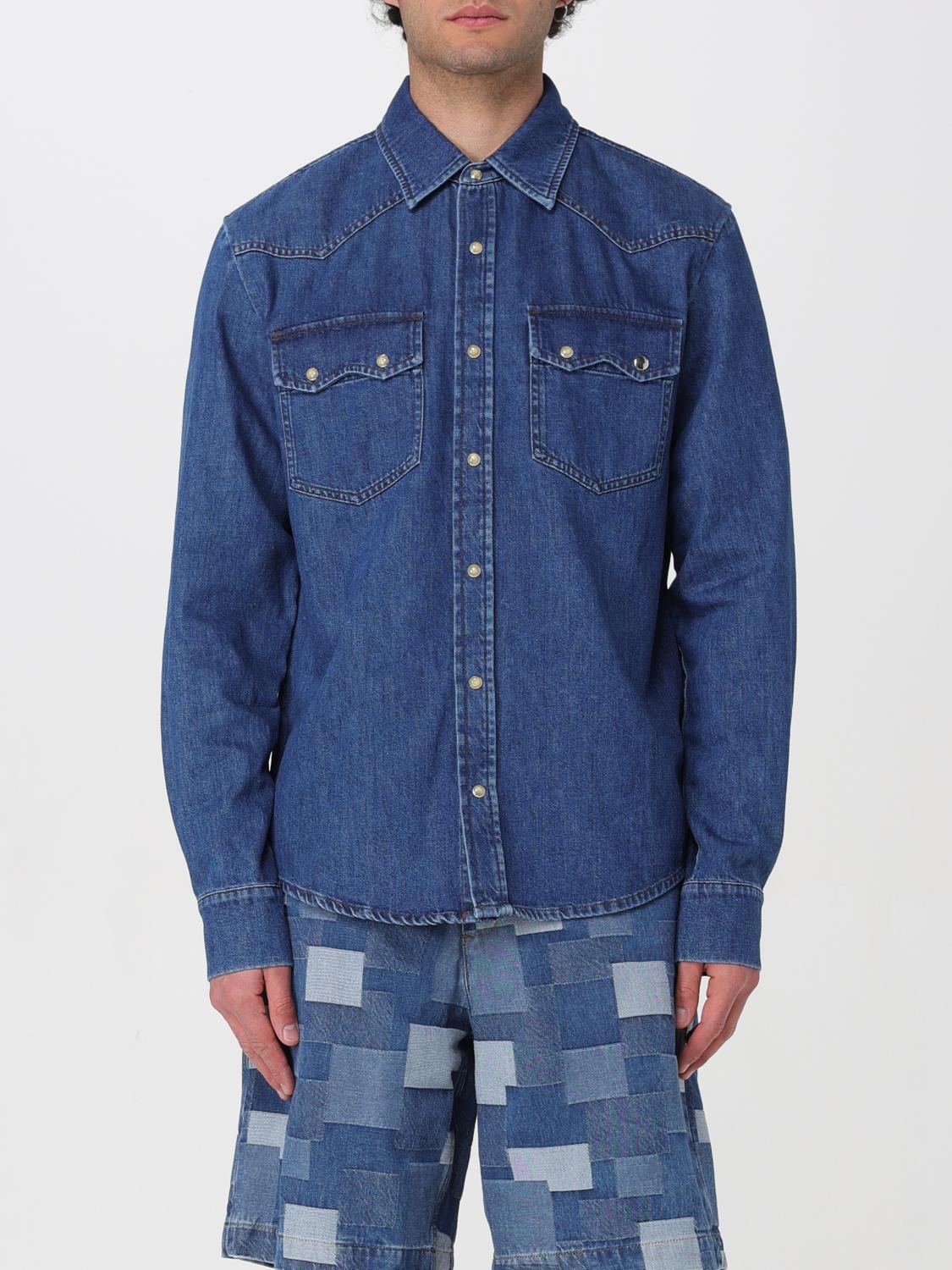 A.P.C. Shirt A.P.C. Men colour Denim