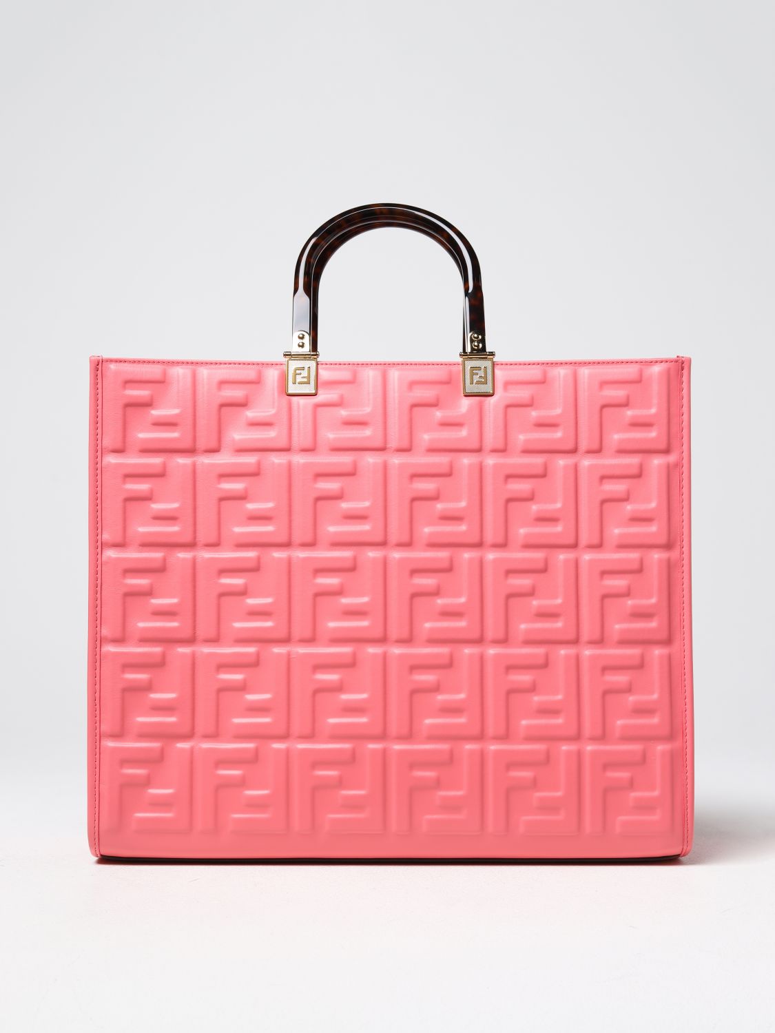 FENDI Tote Bags FENDI Woman colour Fuchsia