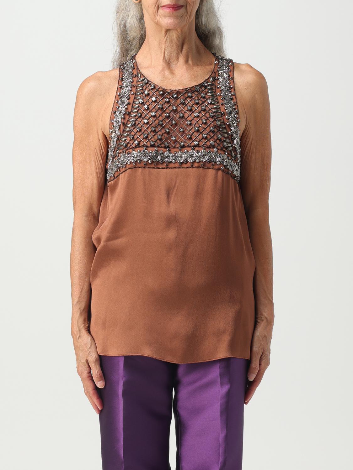 Alberta Ferretti Top ALBERTA FERRETTI Woman colour Brown