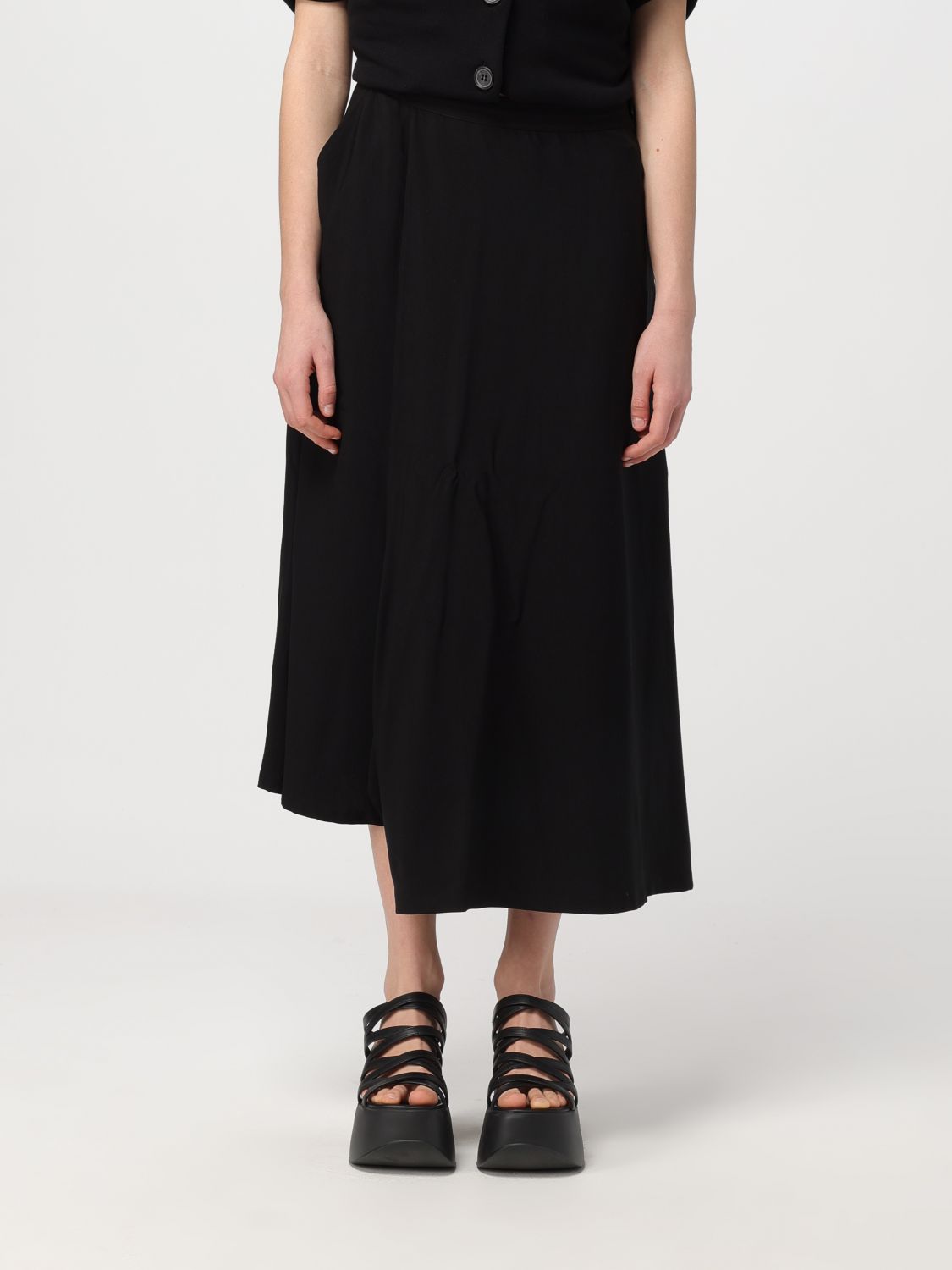 Yohji Yamamoto Skirt YOHJI YAMAMOTO Woman colour Black