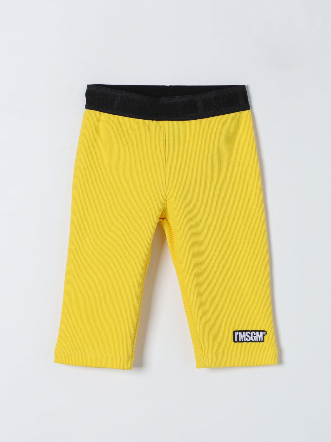 Msgm Kids Short MSGM KIDS Kids colour Yellow