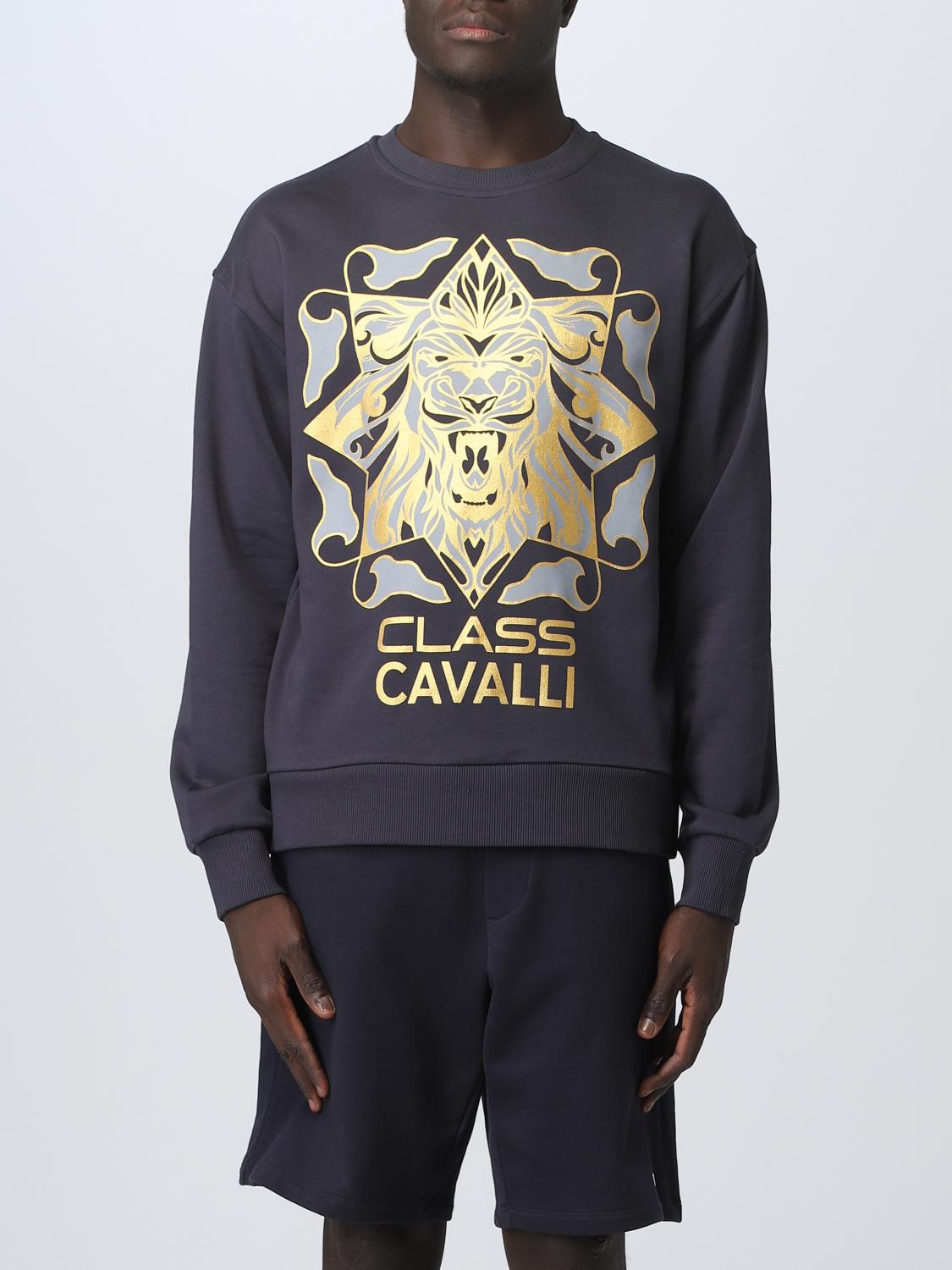 Class Roberto Cavalli Sweatshirt CLASS ROBERTO CAVALLI Men colour Blue