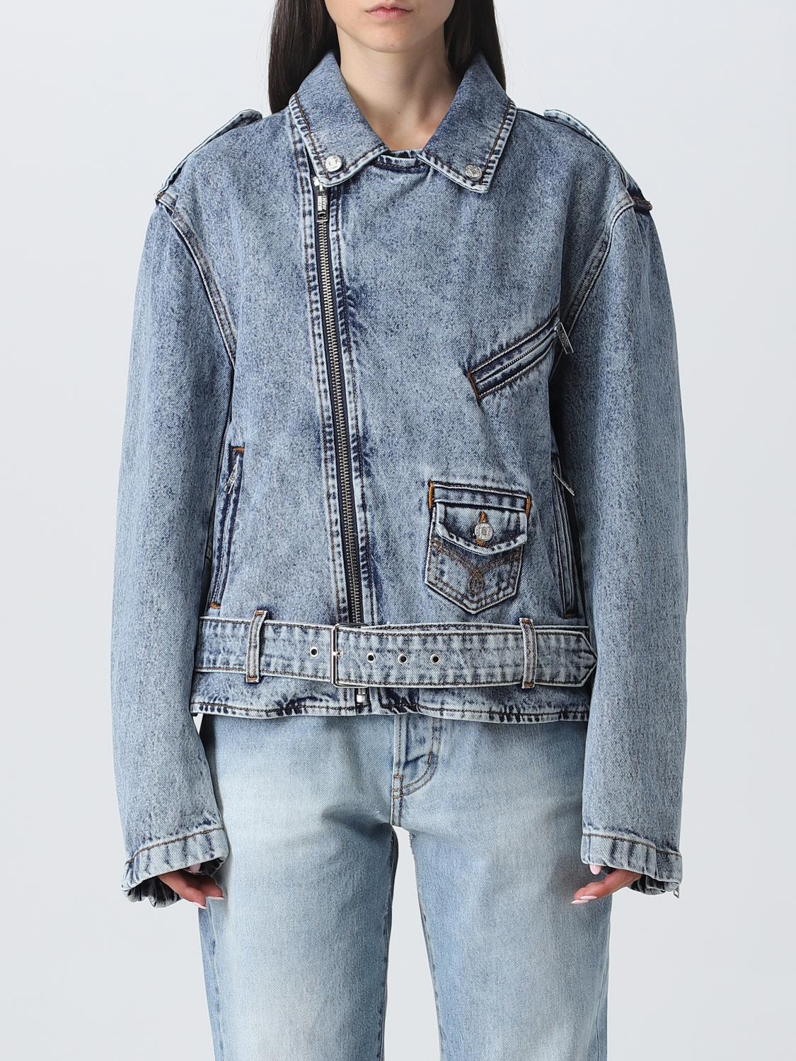 Moschino Jeans Jacket MOSCHINO JEANS Woman colour Blue