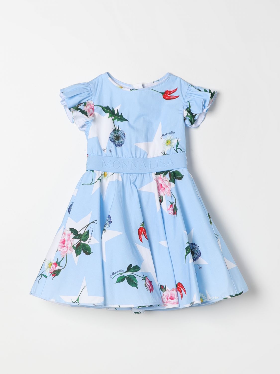 Monnalisa Dress MONNALISA Kids colour Sky Blue