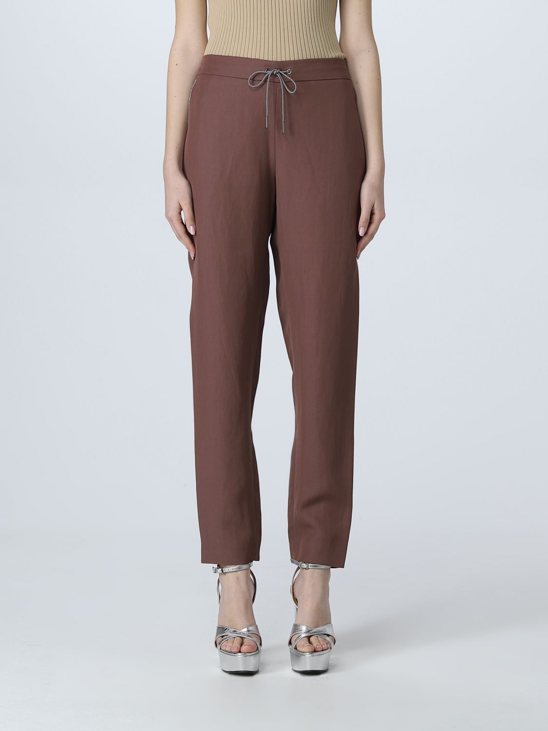 Fabiana Filippi Trousers FABIANA FILIPPI Woman colour Brown