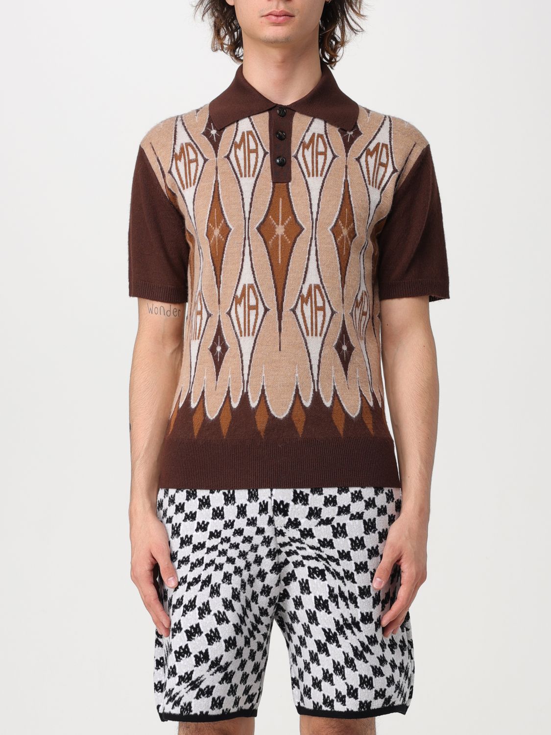 Amiri Polo Shirt AMIRI Men colour Brown