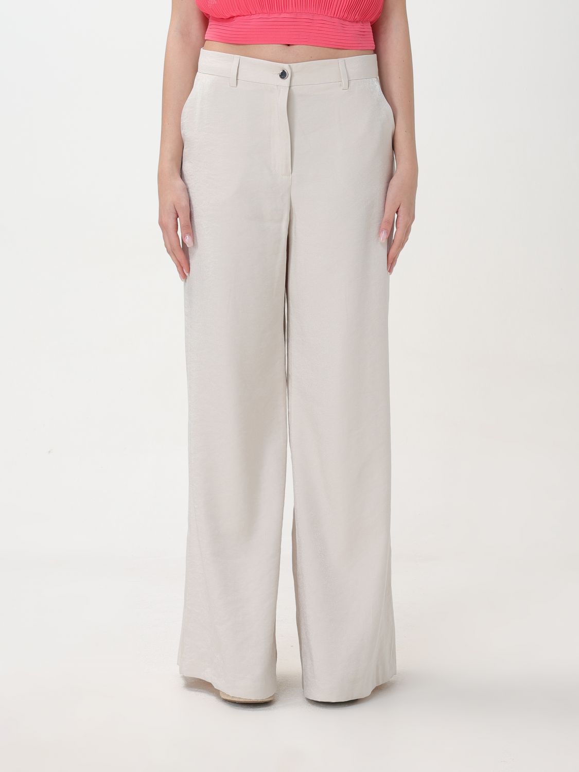 Liu Jo Trousers LIU JO Woman colour Ivory