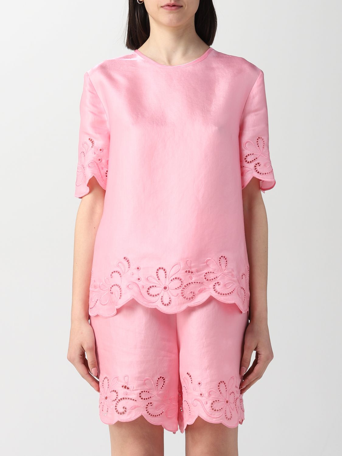 Boutique Moschino Top BOUTIQUE MOSCHINO Woman colour Pink