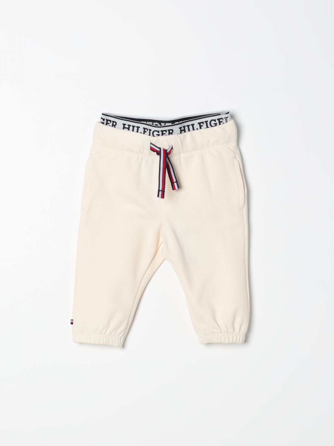Tommy Hilfiger Trousers TOMMY HILFIGER Kids colour Yellow Cream