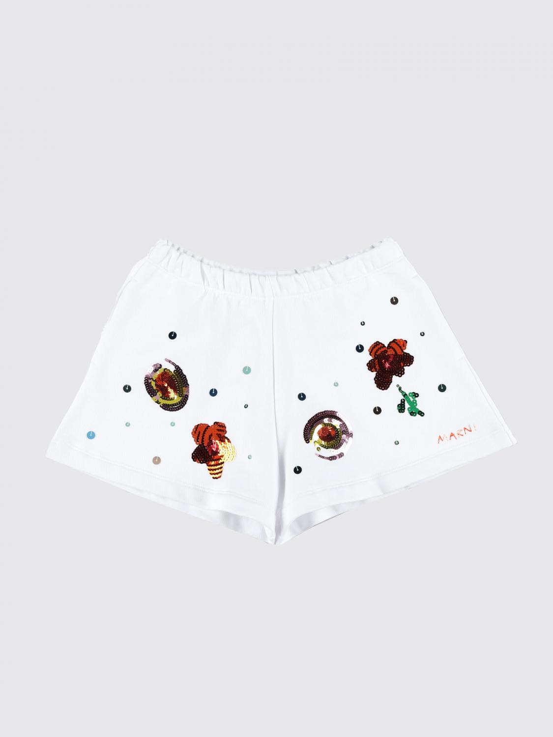 Marni Short MARNI Kids color White