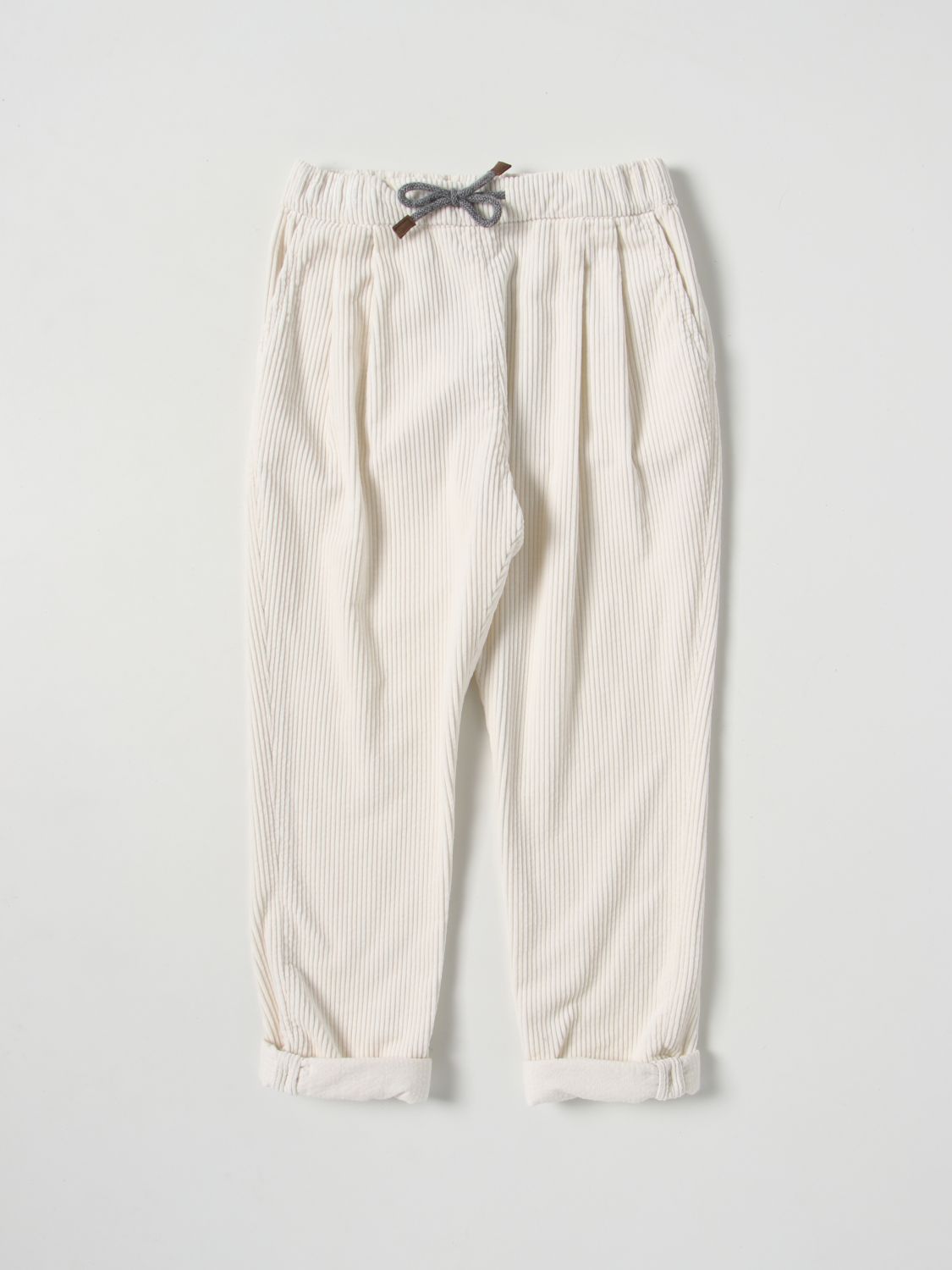 Brunello Cucinelli Trousers BRUNELLO CUCINELLI Kids colour White