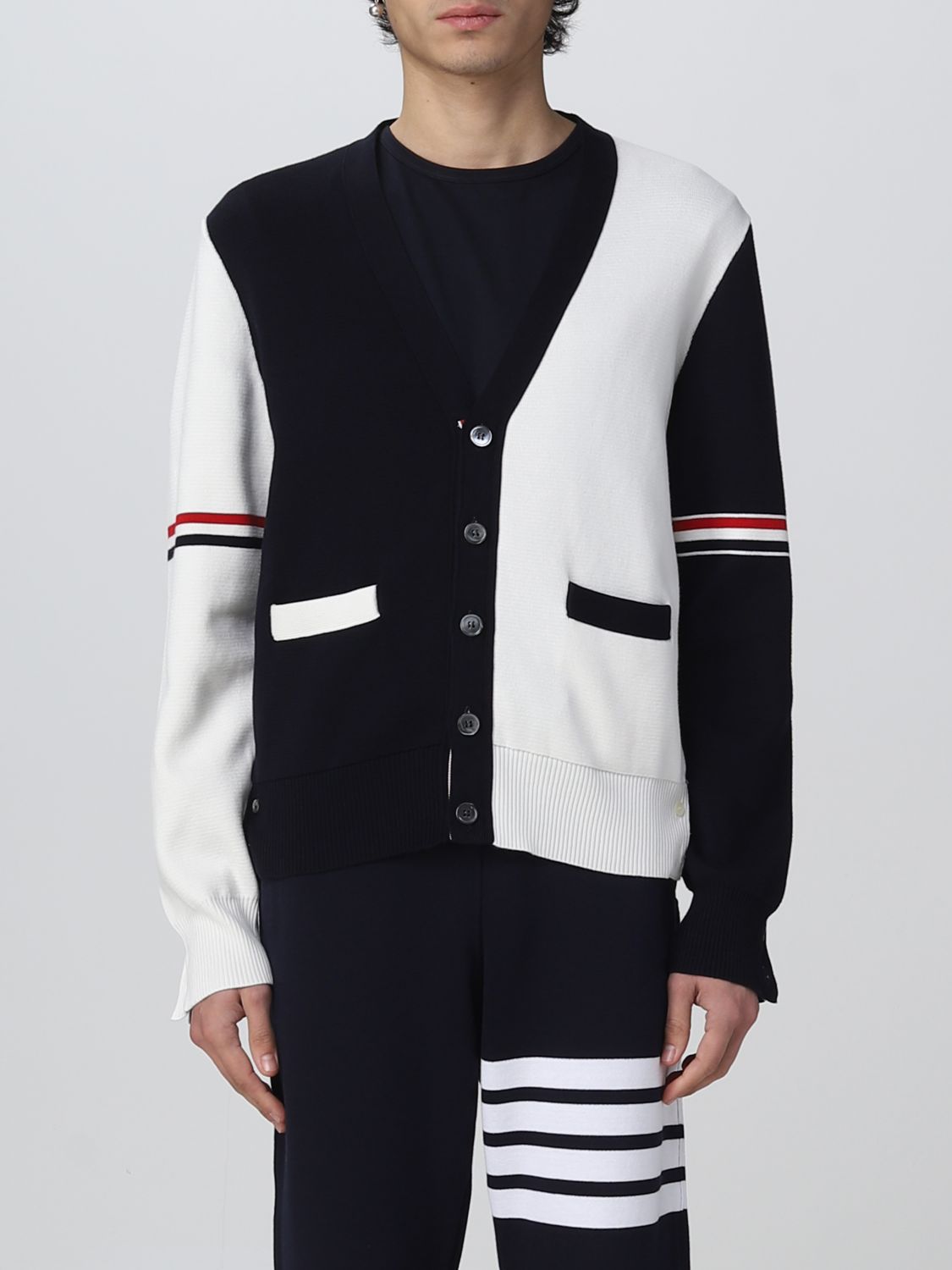 Thom Browne Cardigan THOM BROWNE Men colour Blue