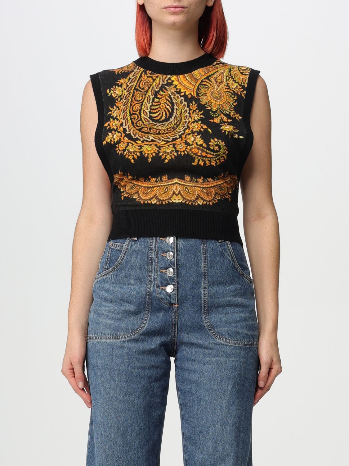 Etro Top ETRO Woman colour Black