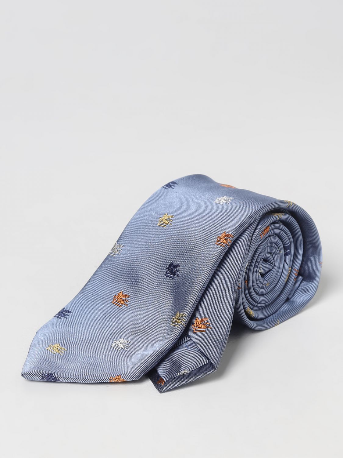 Etro Tie ETRO Men colour Gnawed Blue