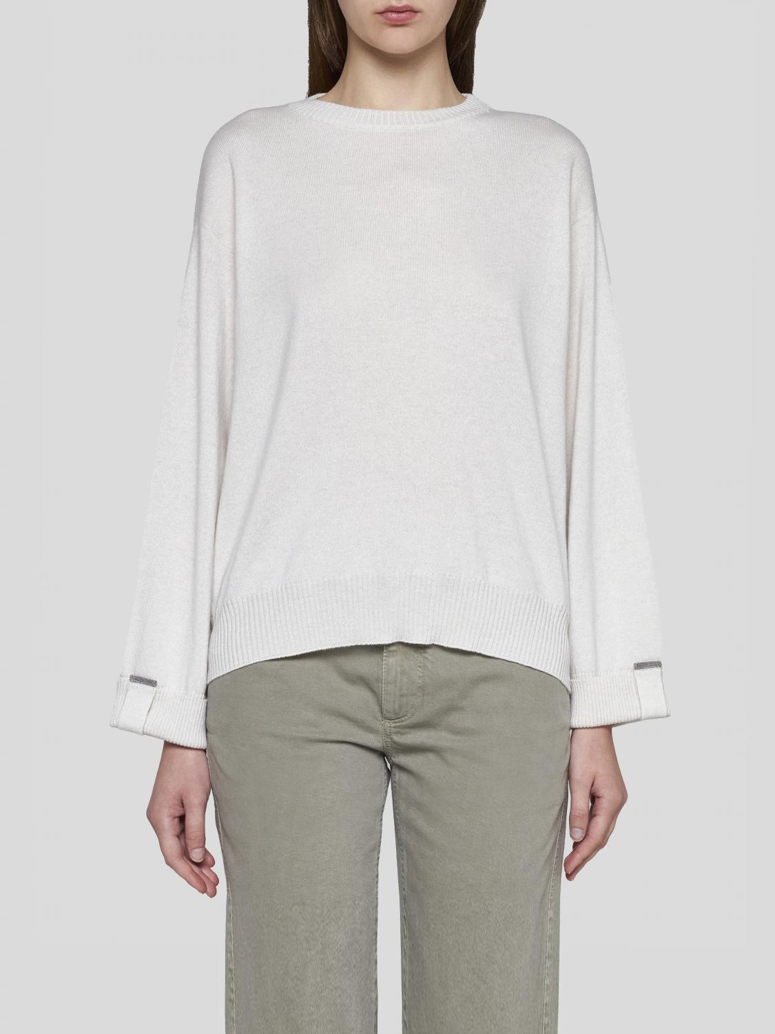 Brunello Cucinelli Sweater BRUNELLO CUCINELLI Woman color Ivory