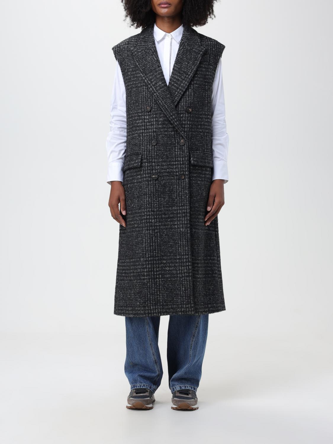 Brunello Cucinelli Waistcoat BRUNELLO CUCINELLI Woman colour Charcoal