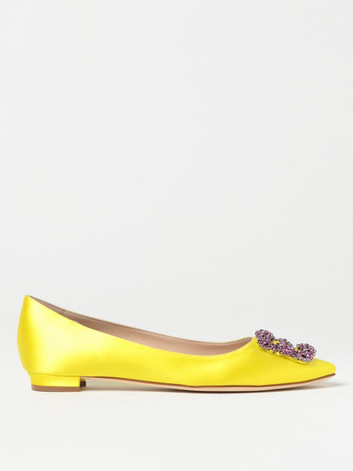 Manolo Blahnik Ballet Pumps MANOLO BLAHNIK Woman colour Yellow