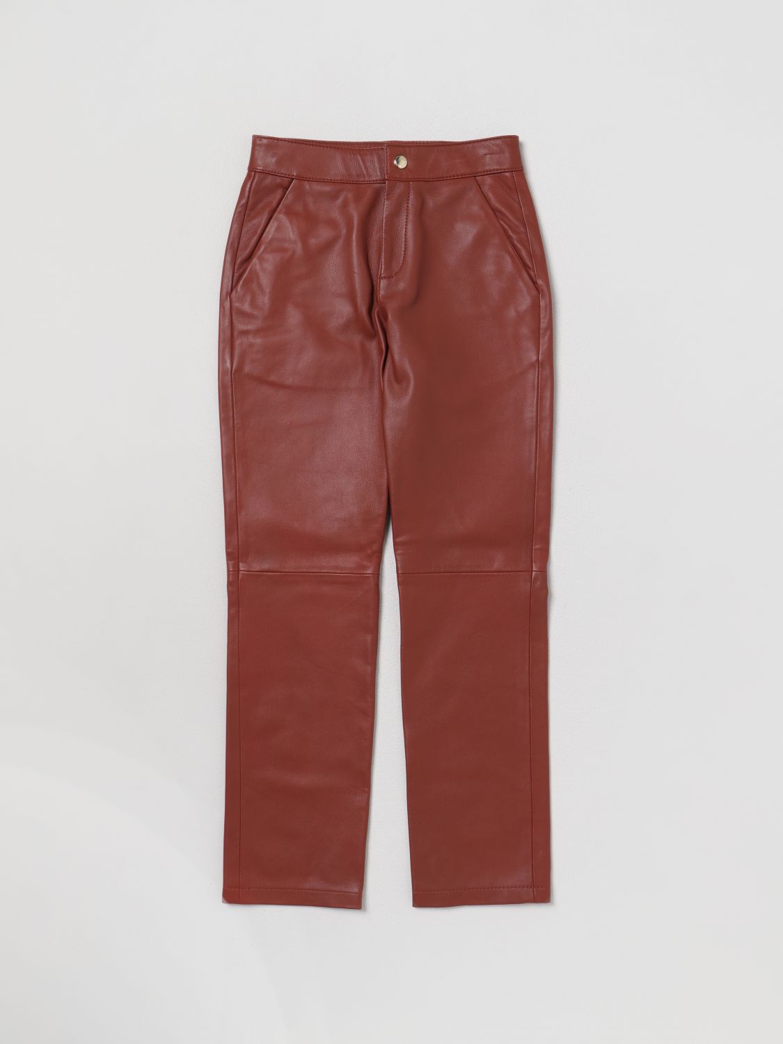 Chloé Trousers CHLOÉ Kids colour Burgundy