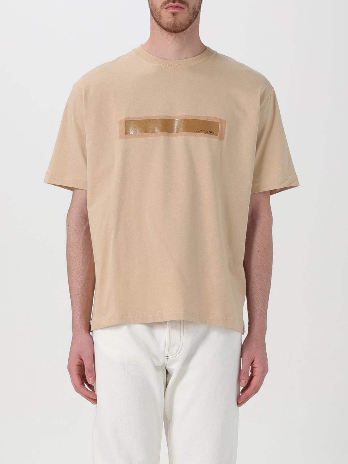 A.P.C. T-Shirt A.P.C. Men colour Beige