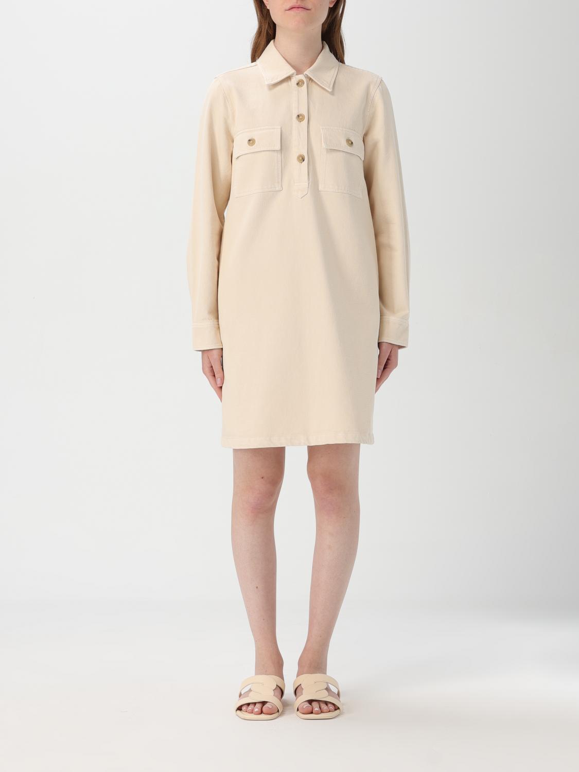 A.P.C. Dress A. P.C. Woman color Beige