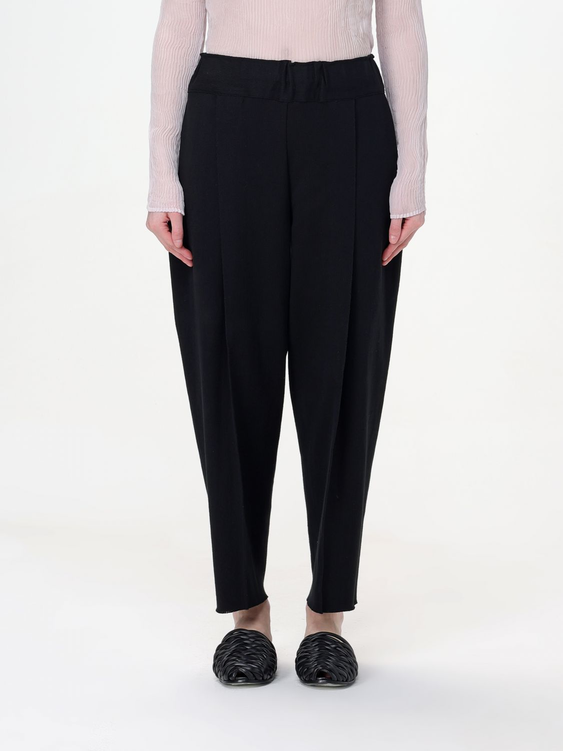 Issey Miyake Trousers ISSEY MIYAKE Woman colour Black