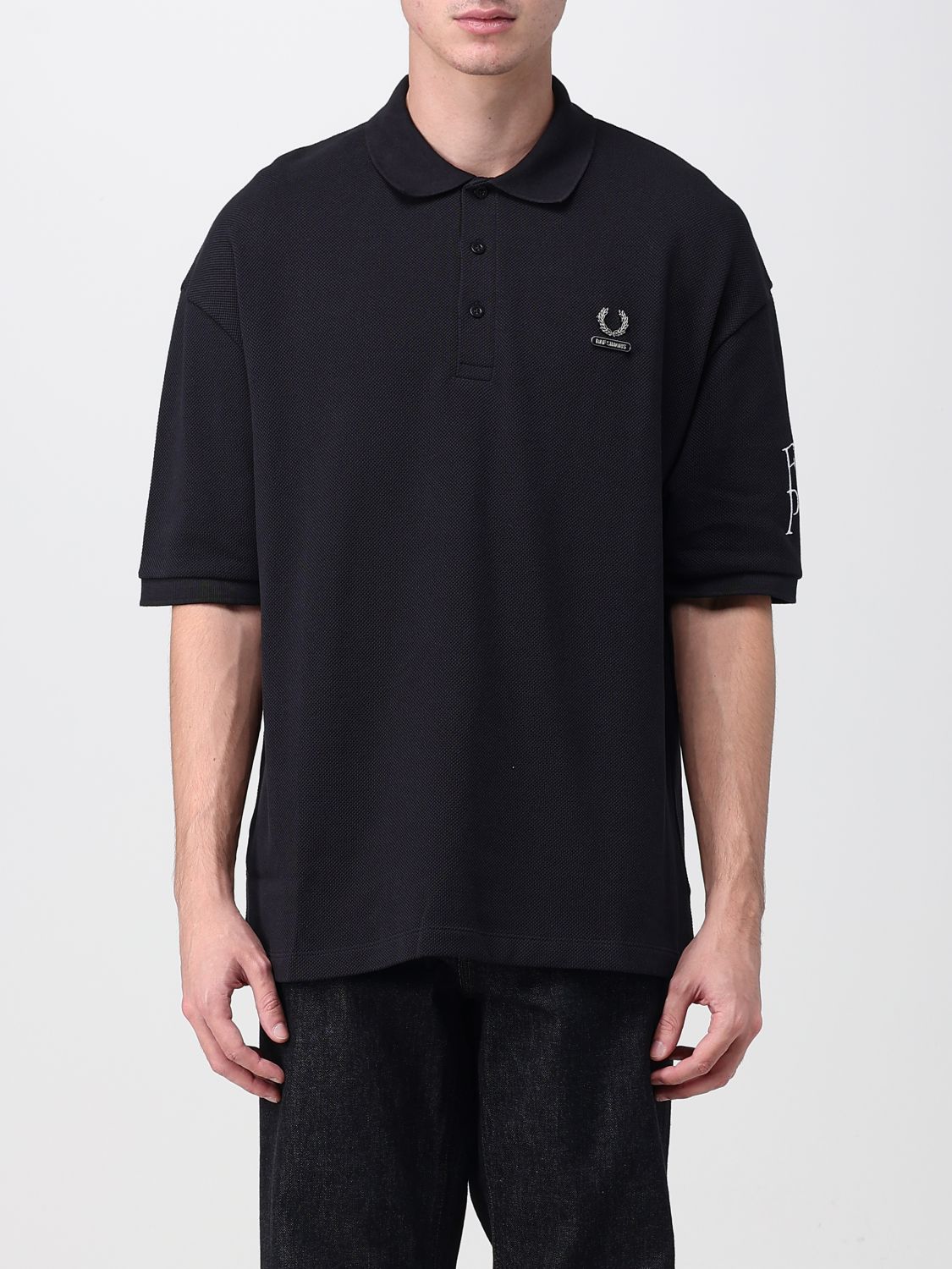 Fred Perry By Raf Simons Polo Shirt FRED PERRY BY RAF SIMONS Men colour Black