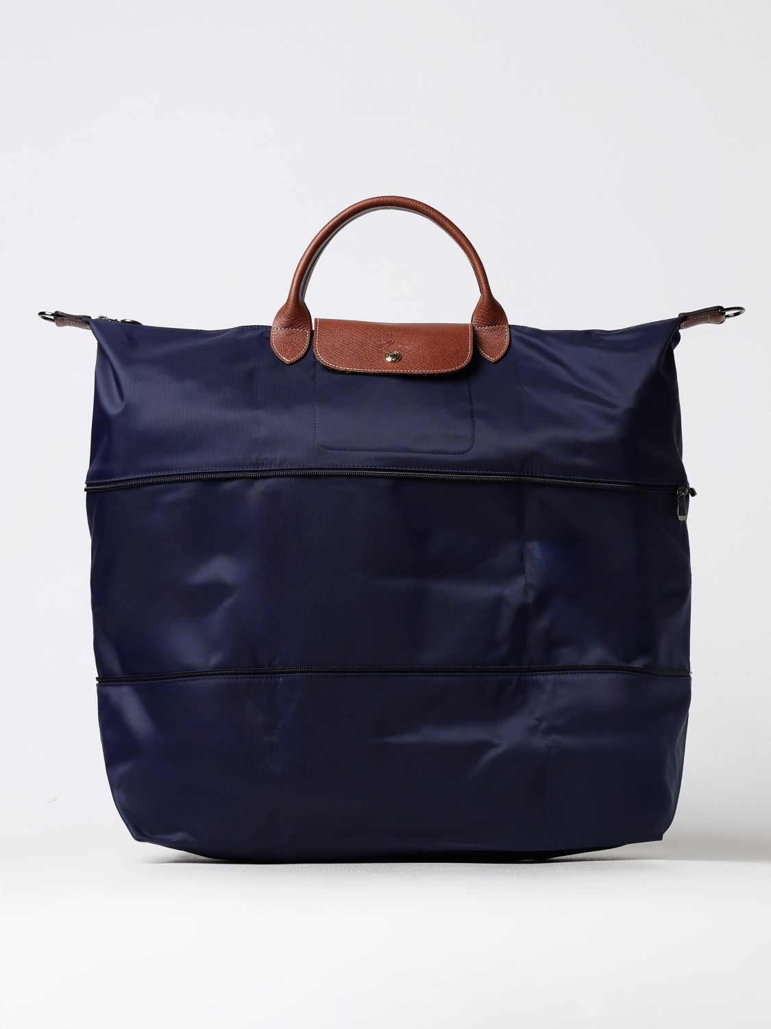  Longchamp Le Pliage travel bag in recycled nylon and leather