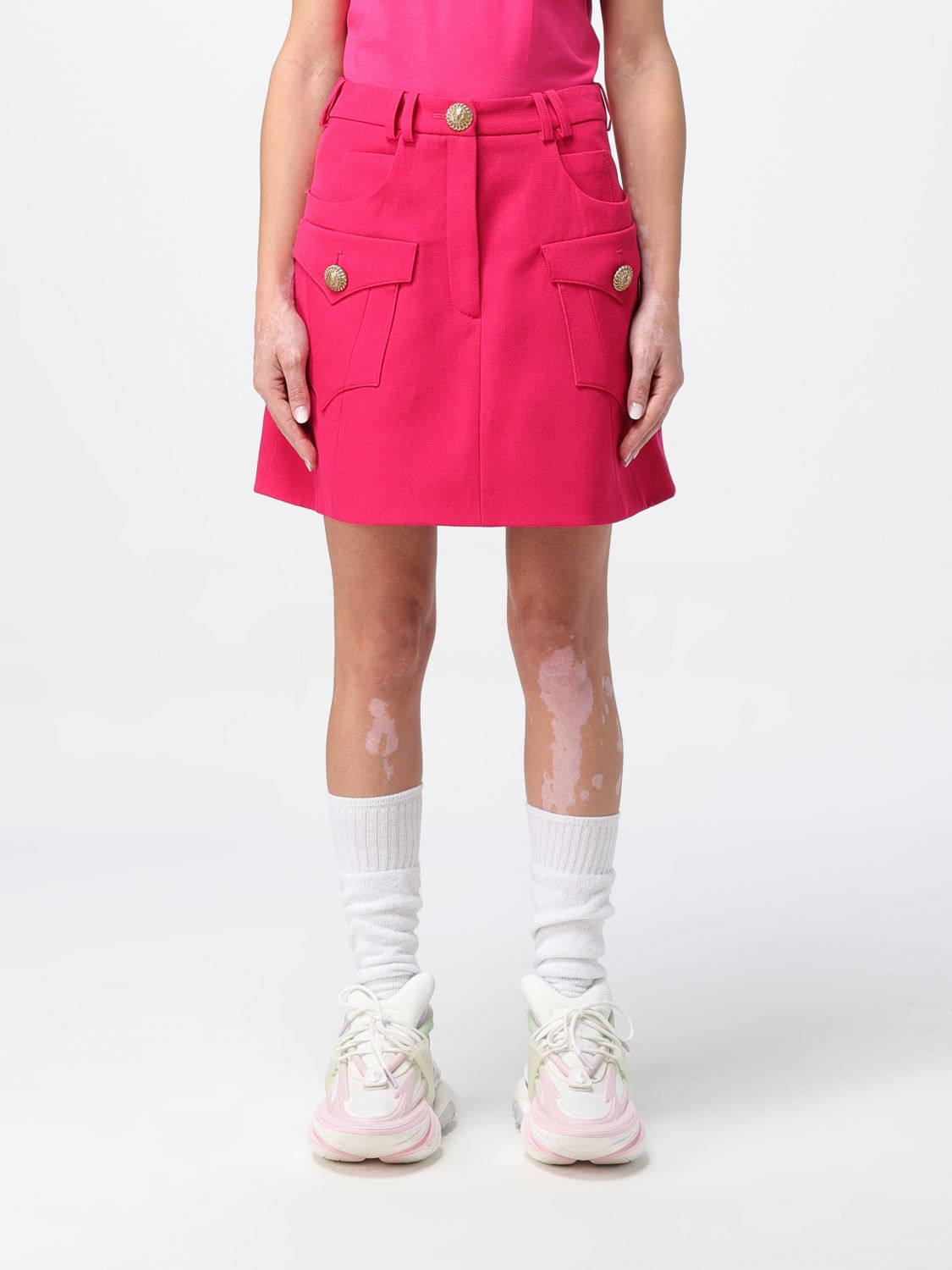 Balmain Skirt BALMAIN Woman colour Fuchsia