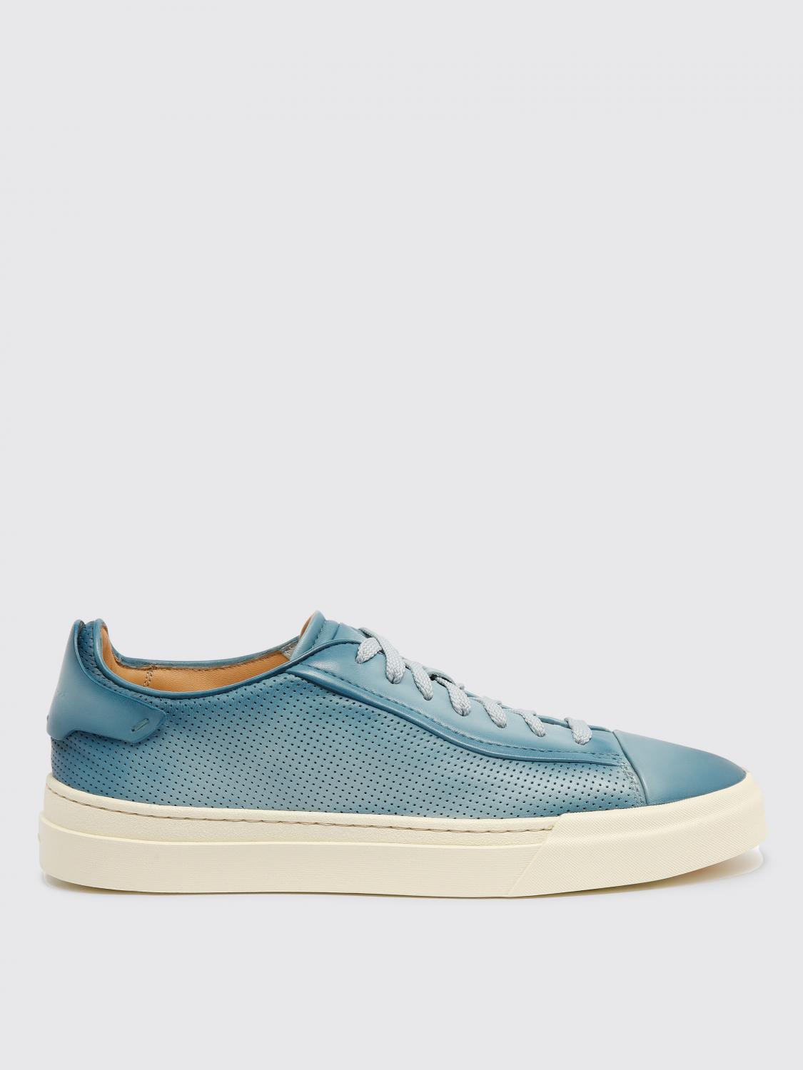 Santoni Sneakers SANTONI Men color Sky Blue