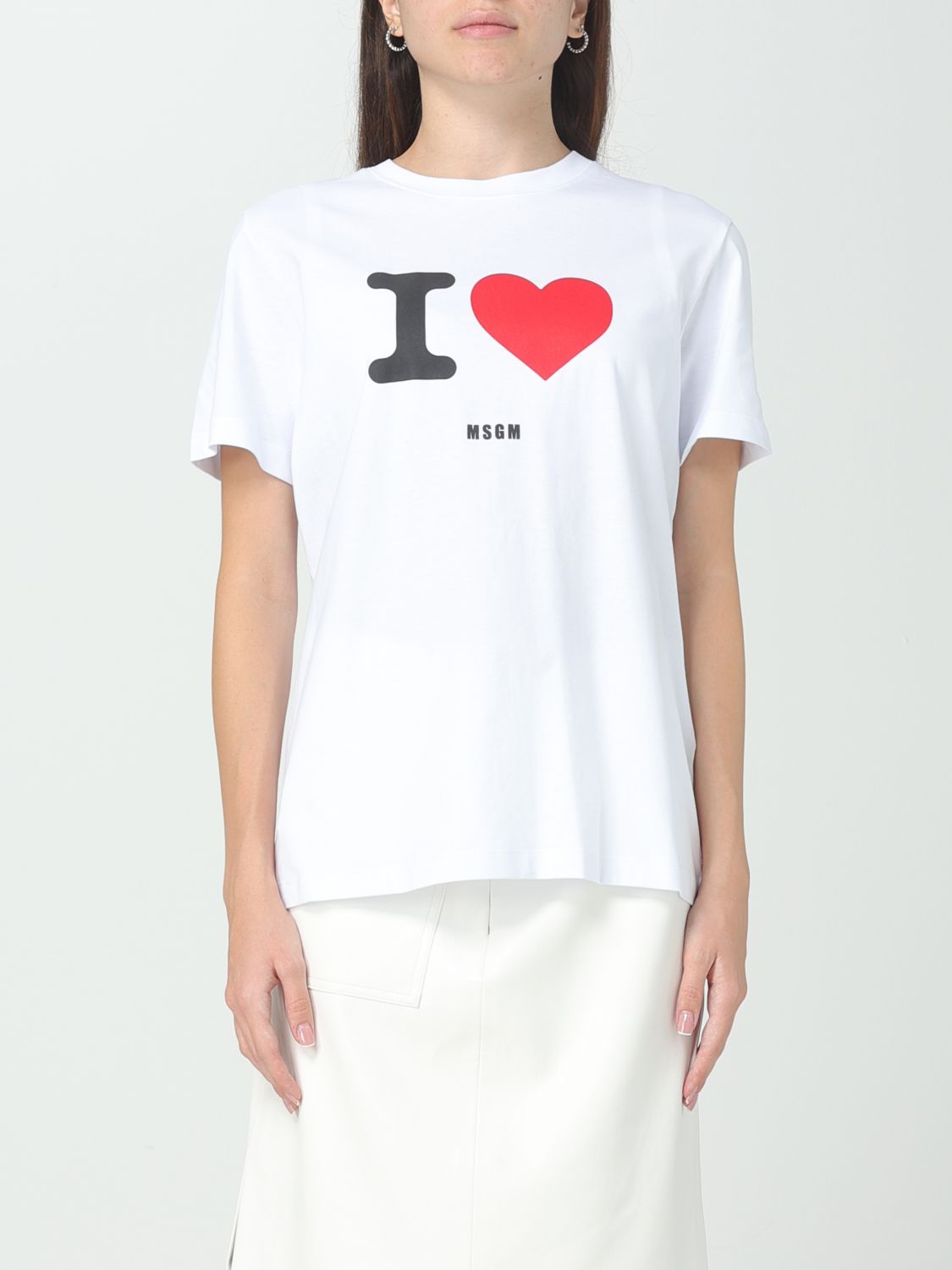 Msgm T-Shirt MSGM Woman colour White