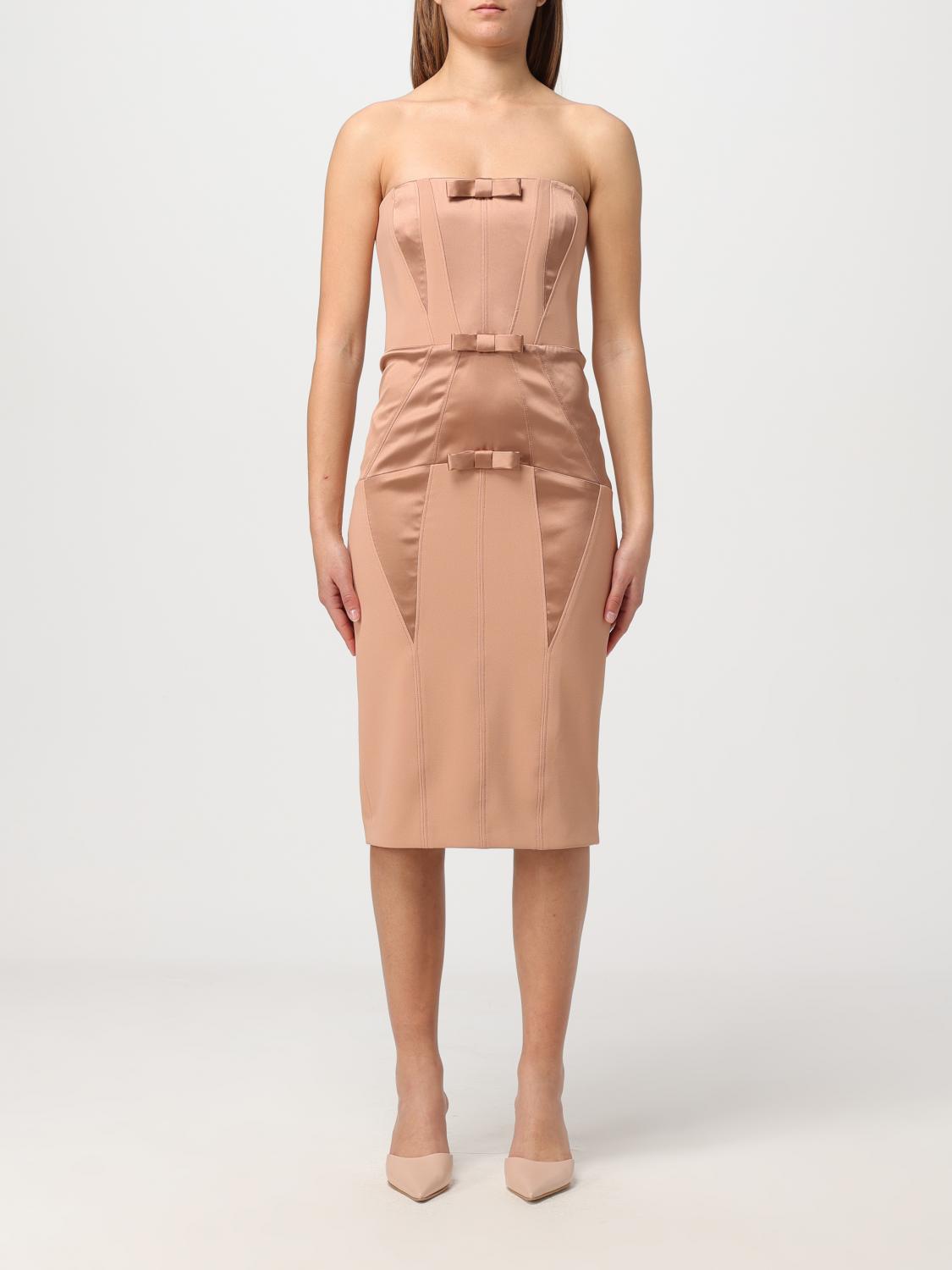 Elisabetta Franchi Dress ELISABETTA FRANCHI Woman colour Natural