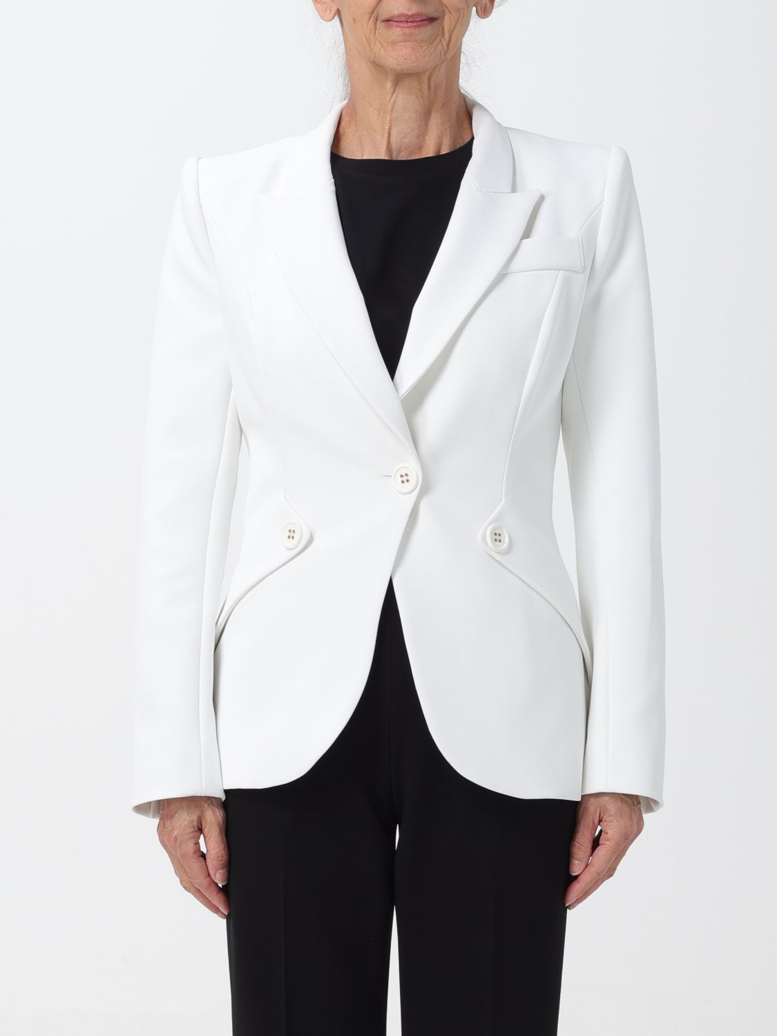 Elisabetta Franchi Blazer ELISABETTA FRANCHI Woman colour Ivory